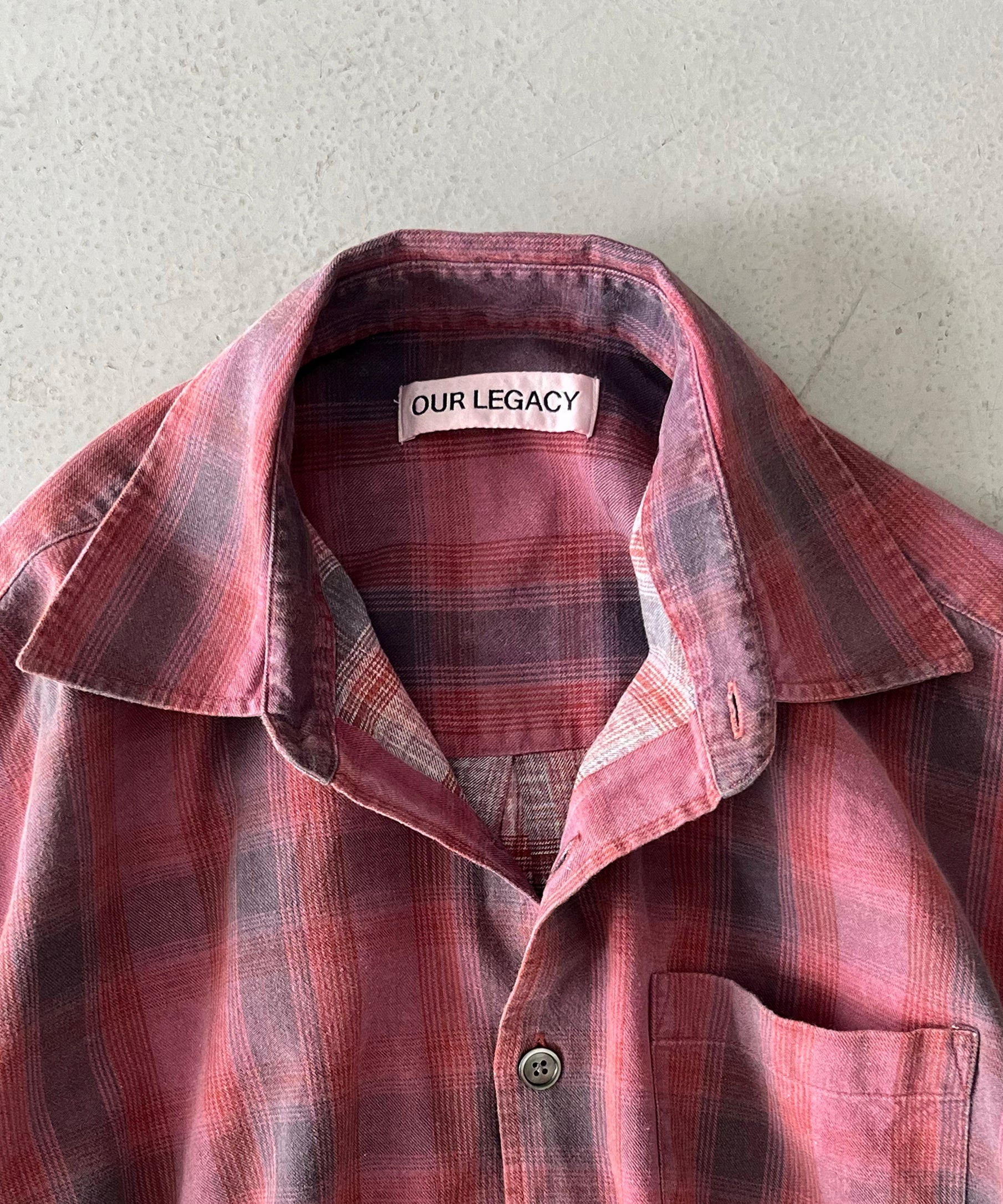 OUR LEGACY Borrowed shirt "IDAHO FLANNEL CHECK"