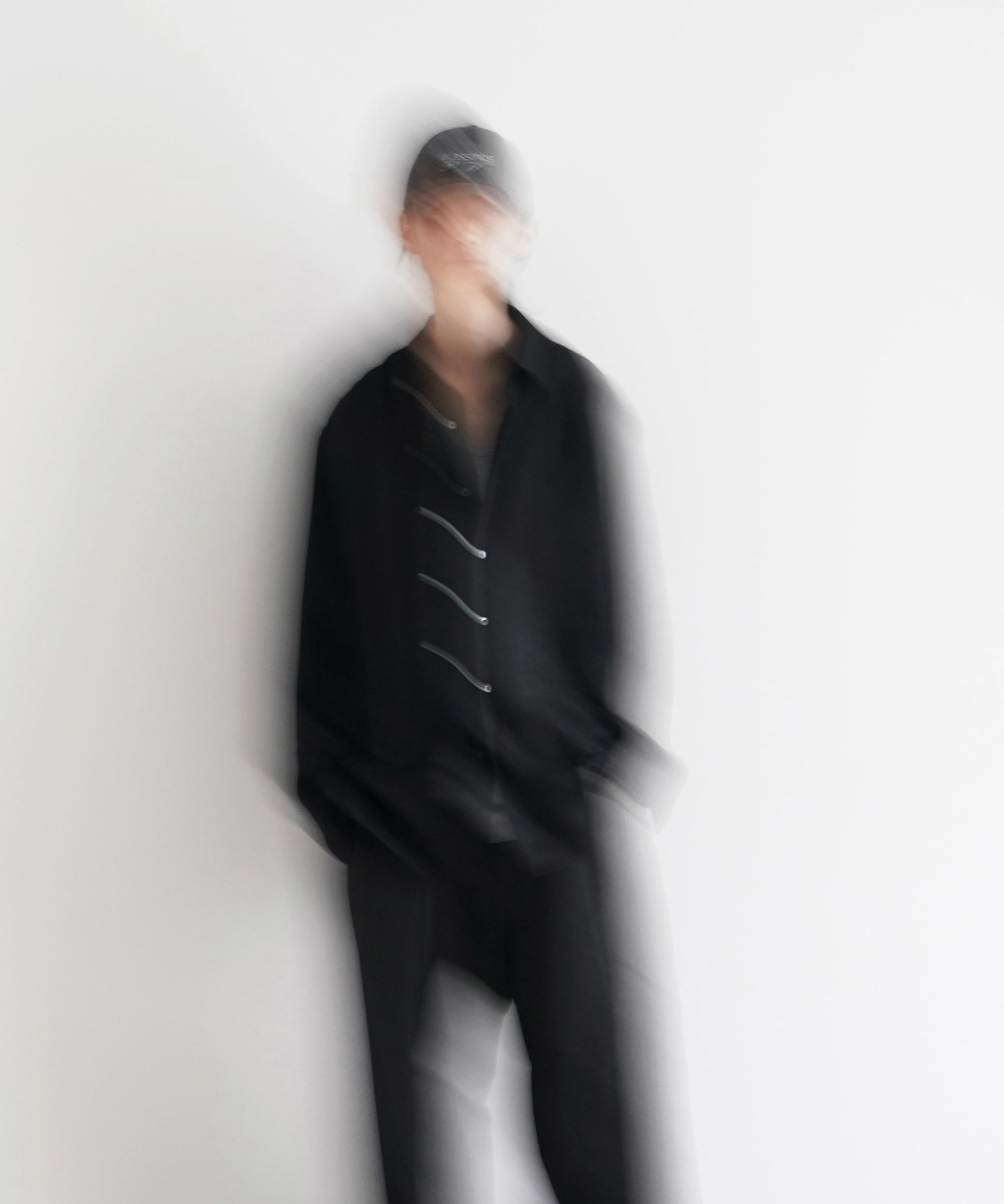 AURALEE Super light wool shirt "TOP CHARCOAL"