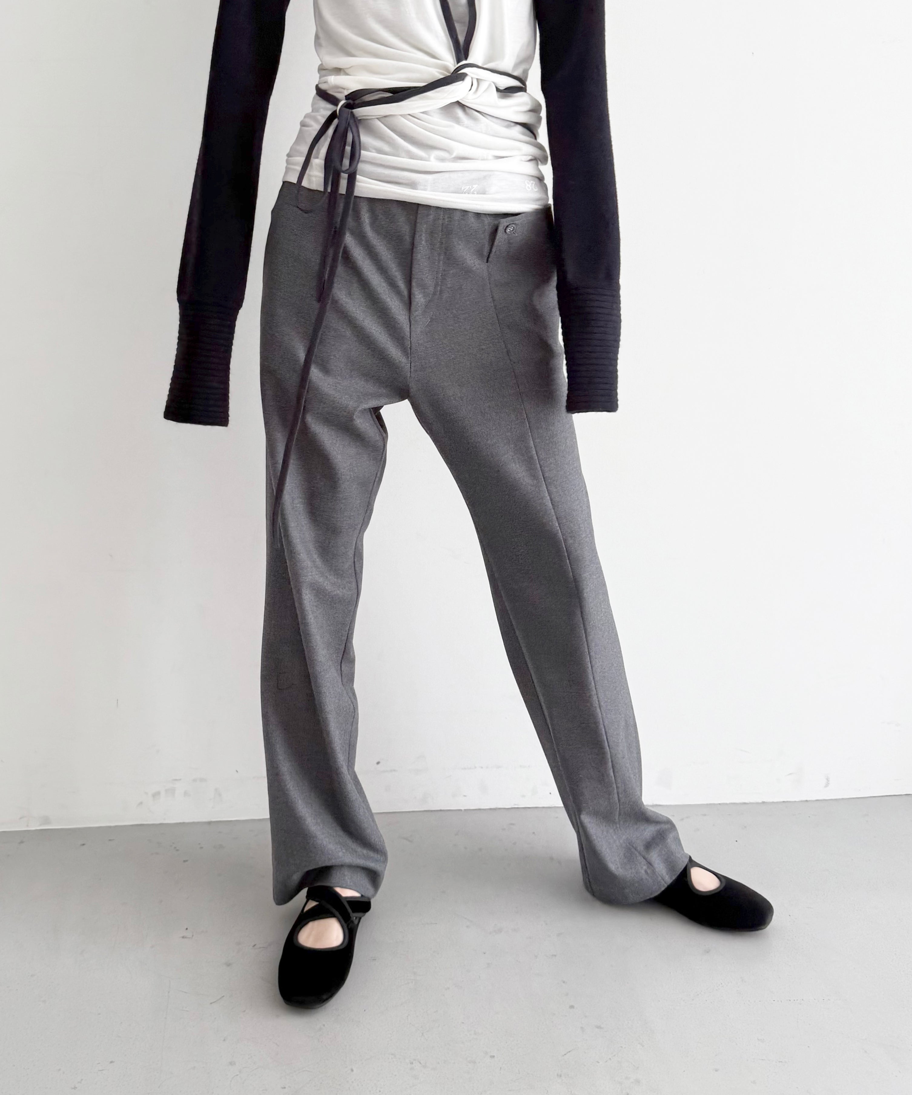 ULIKASANCTUS Double pocket pants “GREY"