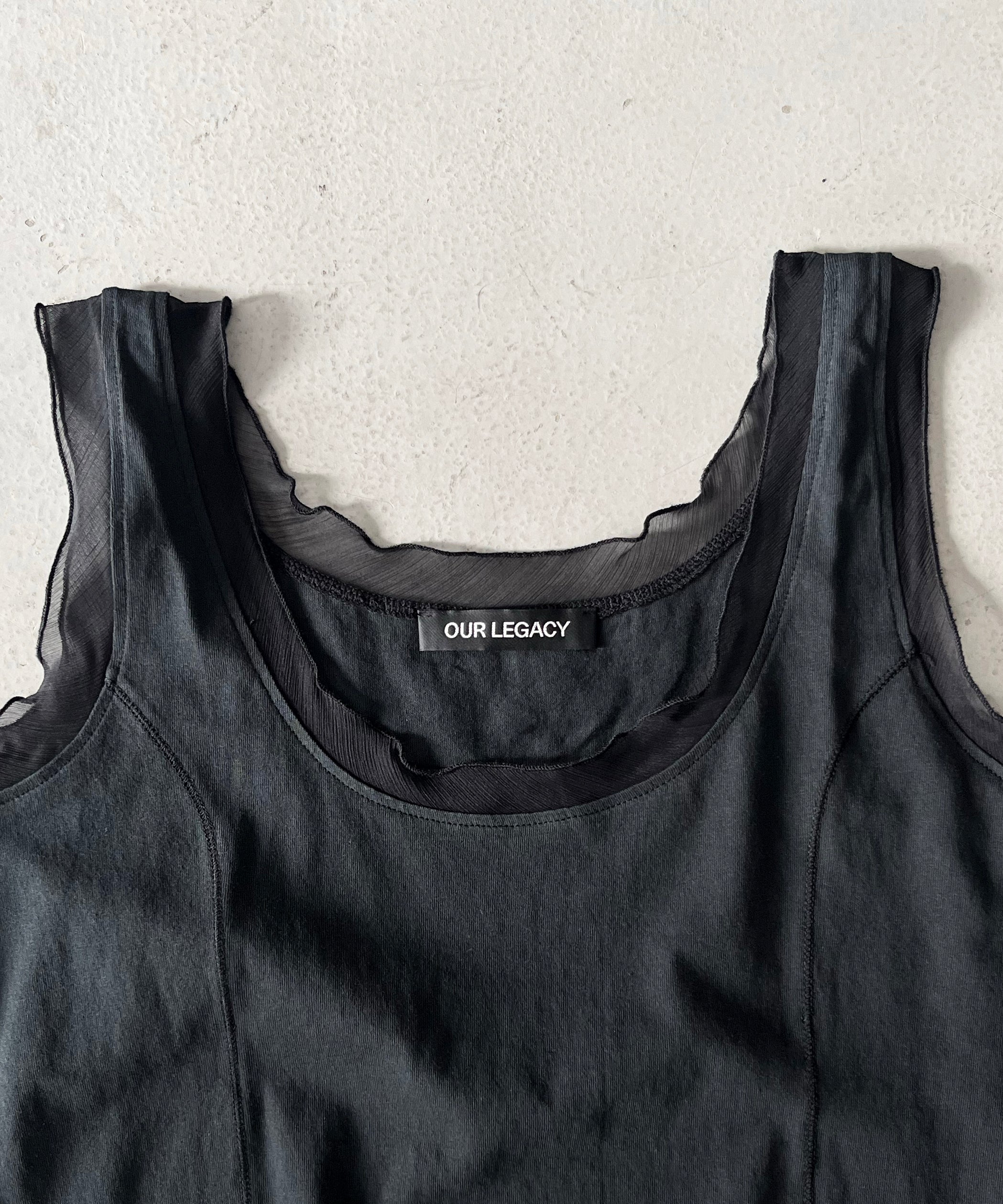 OUR LEGACY Dusk dress "WASHED BLACK LEGACY JERSEY"