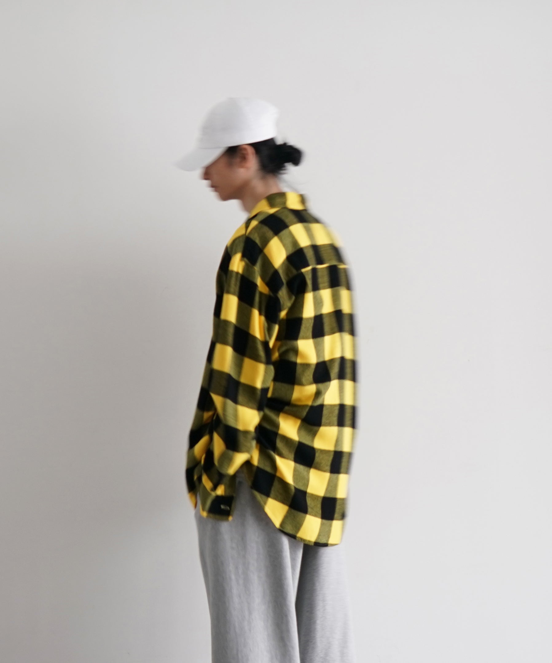 KAIKO Flannel check shirt "YELLOW"
