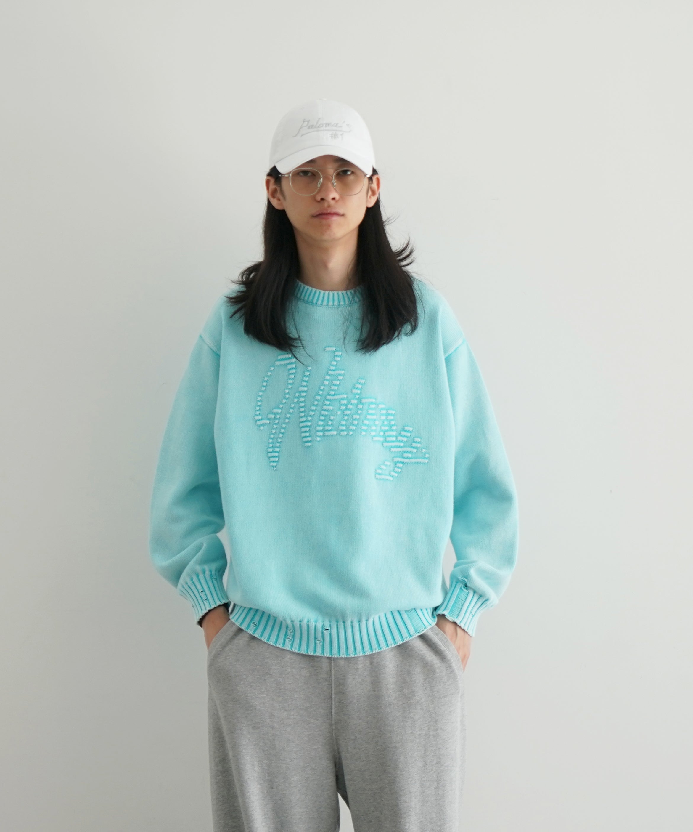 Whimsy Faded emjay sweater "SKY BLUE"