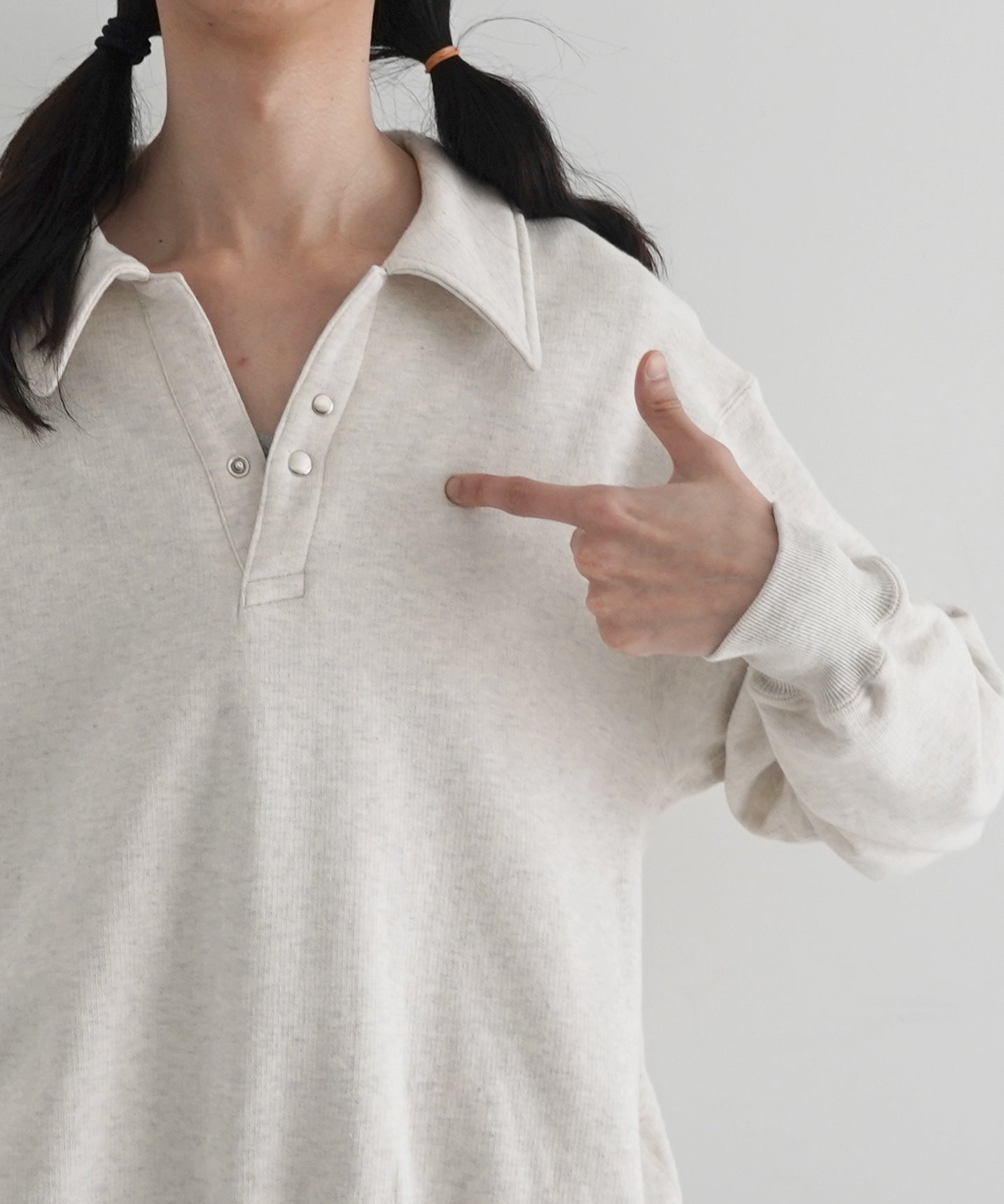 OLD FOLK HOUSE Skipper sweatshirt "HEATHER GRAY"