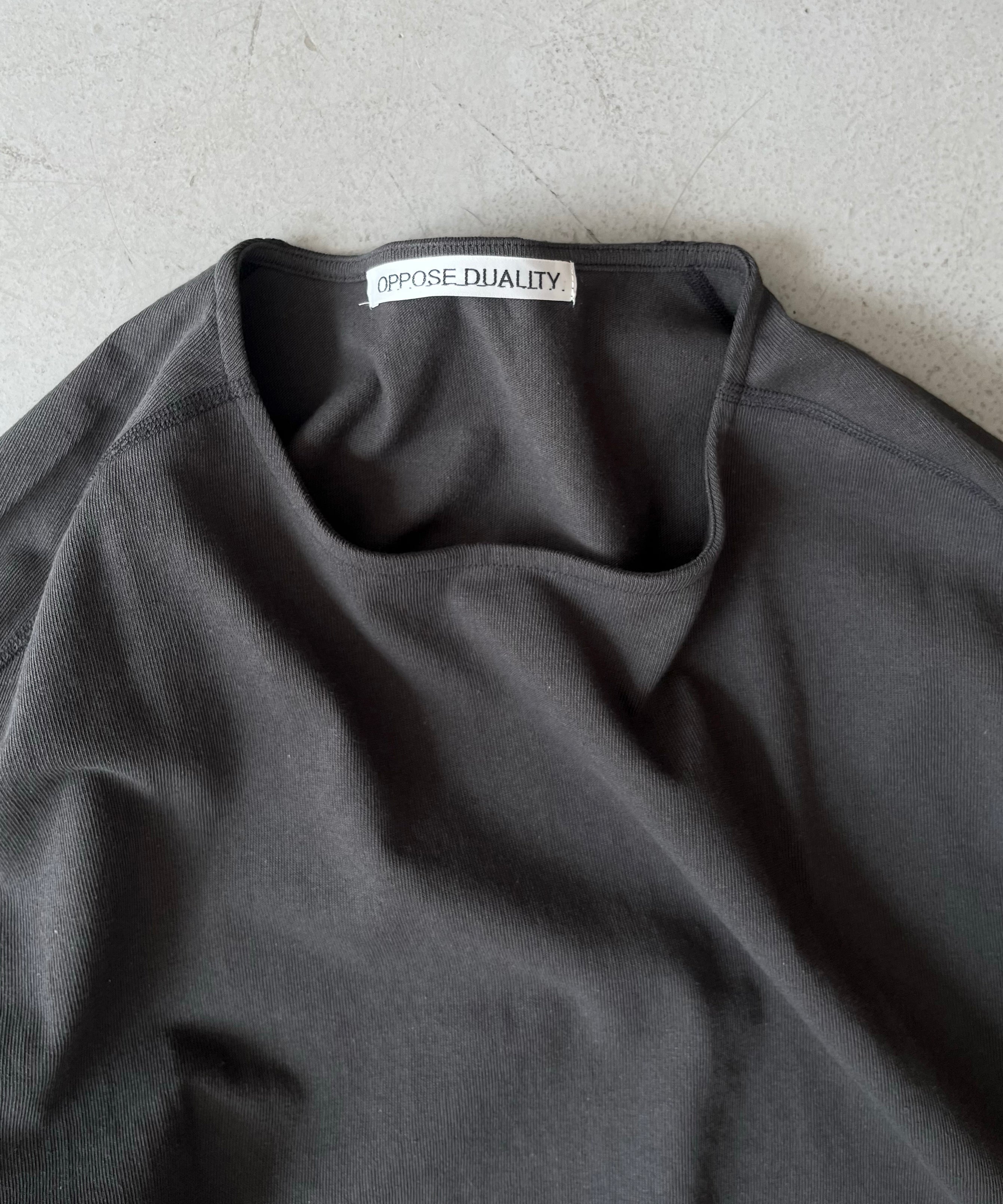 OPPOSE DUALITY Long sleeve t-shirt cotton "GRAY"
