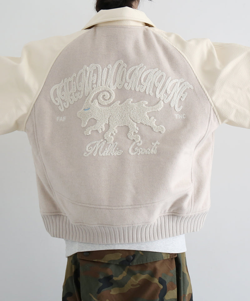 FAF(FAKE AS FLOWERS) Tnc team jacket "ECRU"