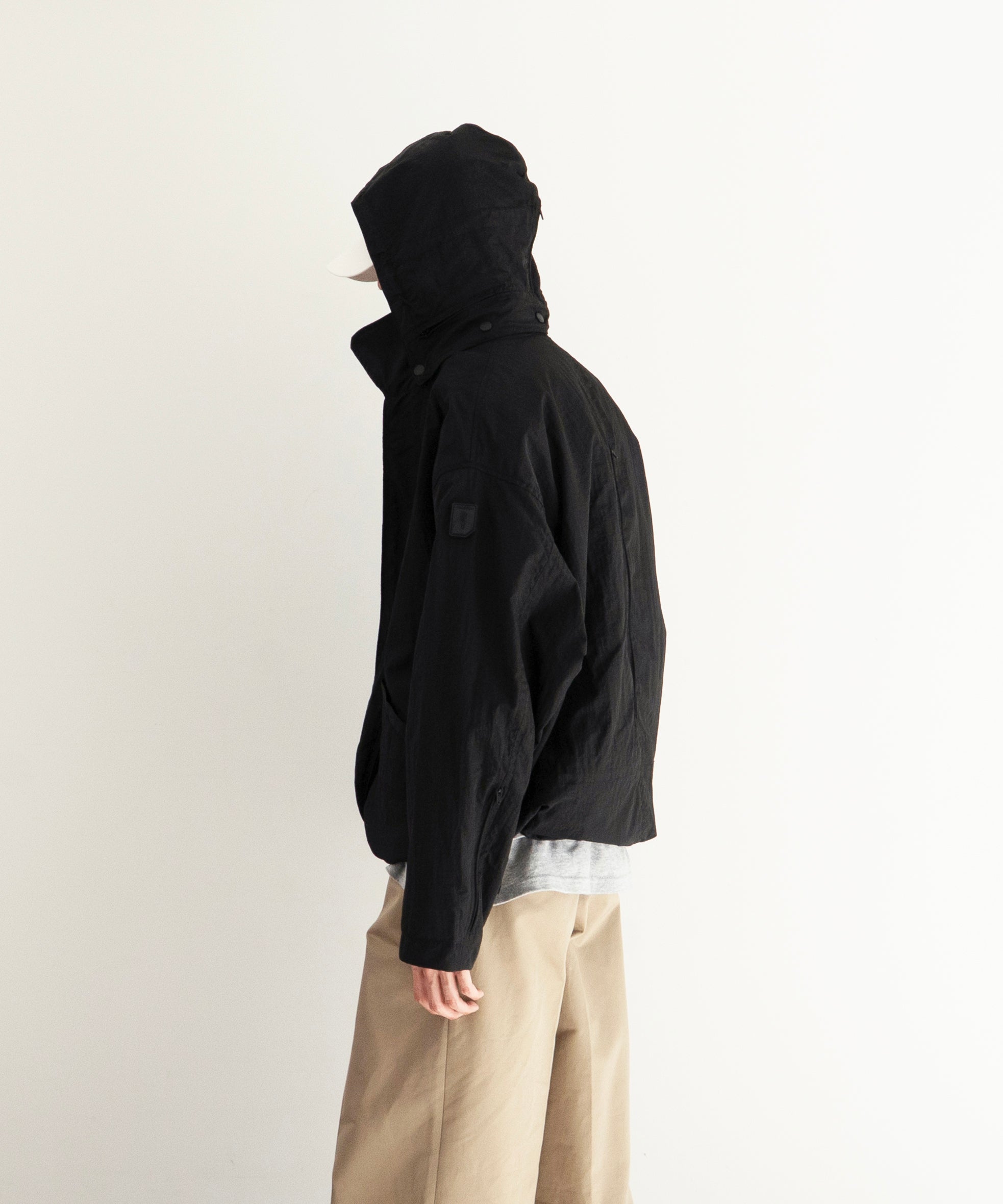 PHINGERIN Crushed nylon full pack jacket "B:PINK"