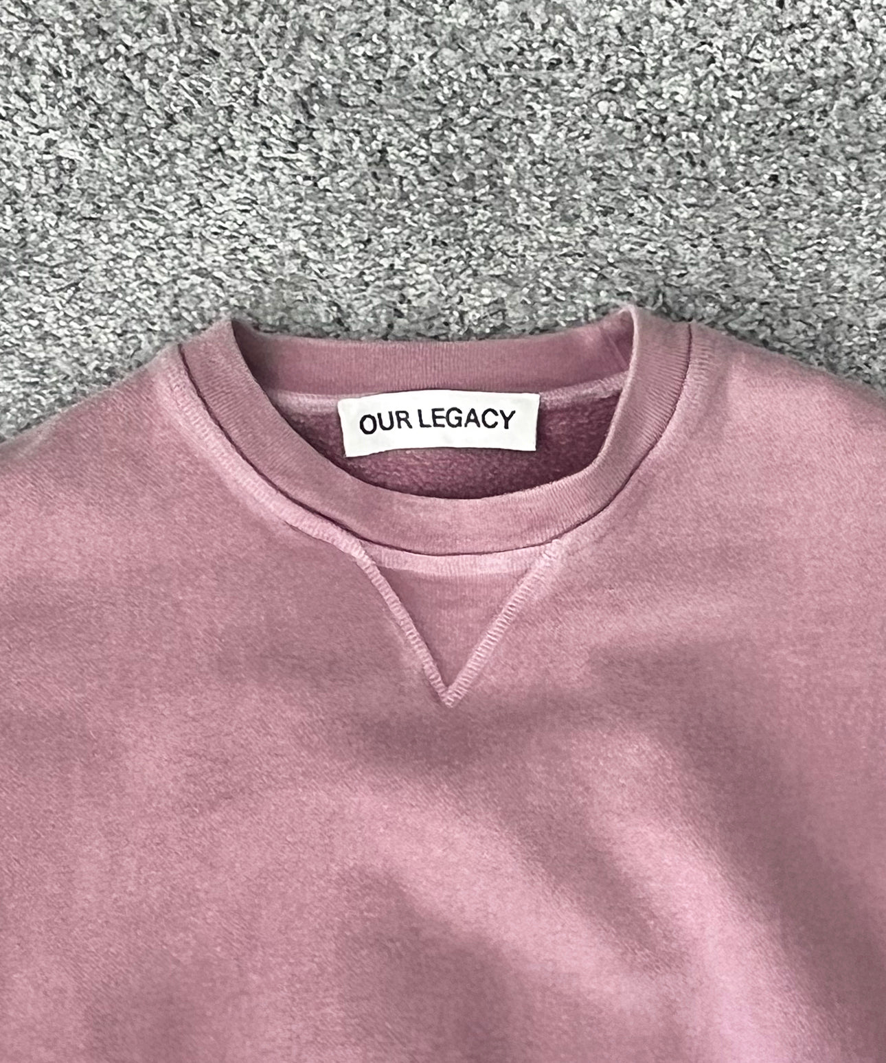 OUR LEGACY Base sweat "GENTLEMENS PINK STAR FLEECE"