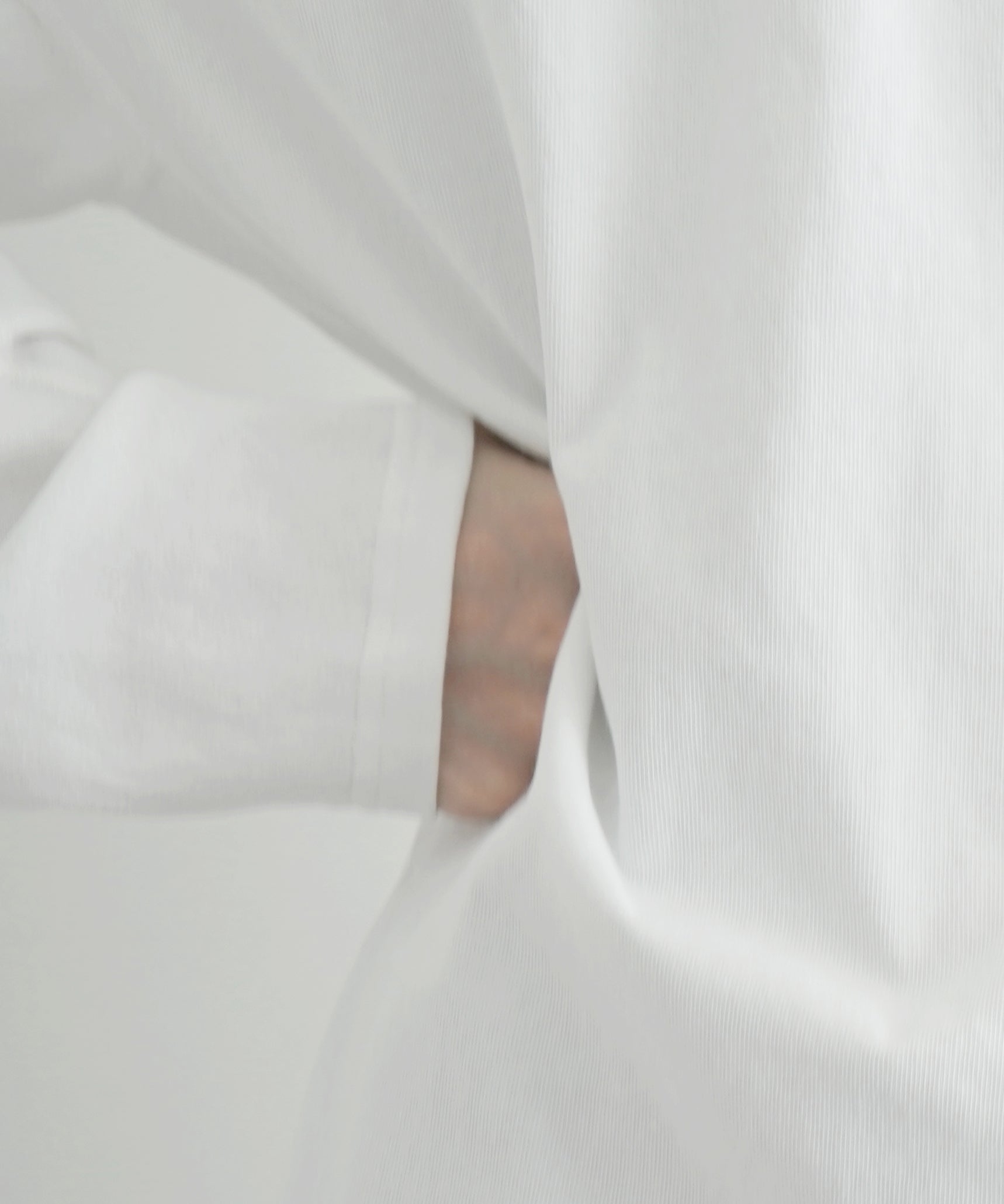 OPPOSE DUALITY Long sleeve t-shirt cotton "WHITE"
