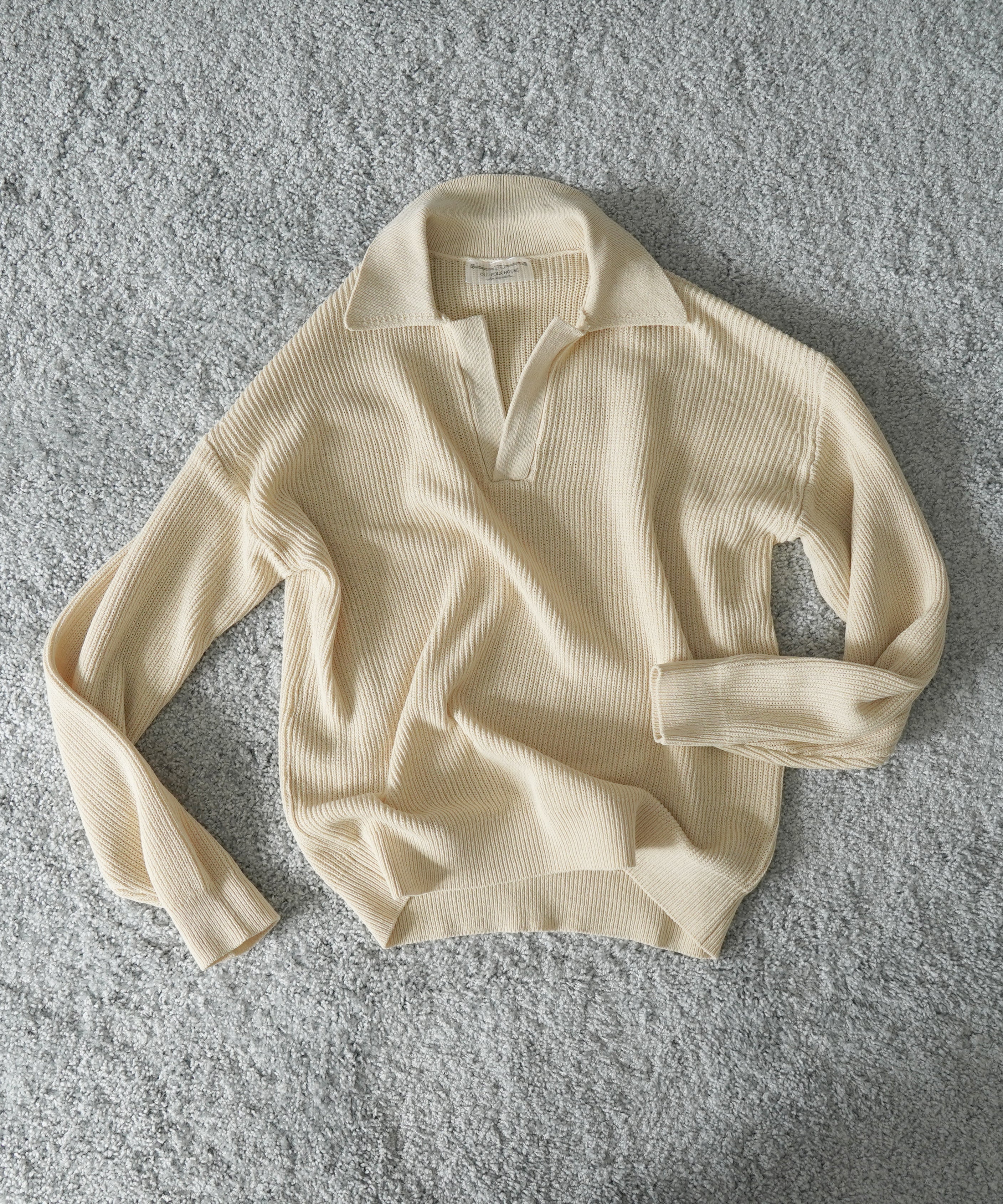 OLD FOLK HOUSE Skipper knit "NATURAL"