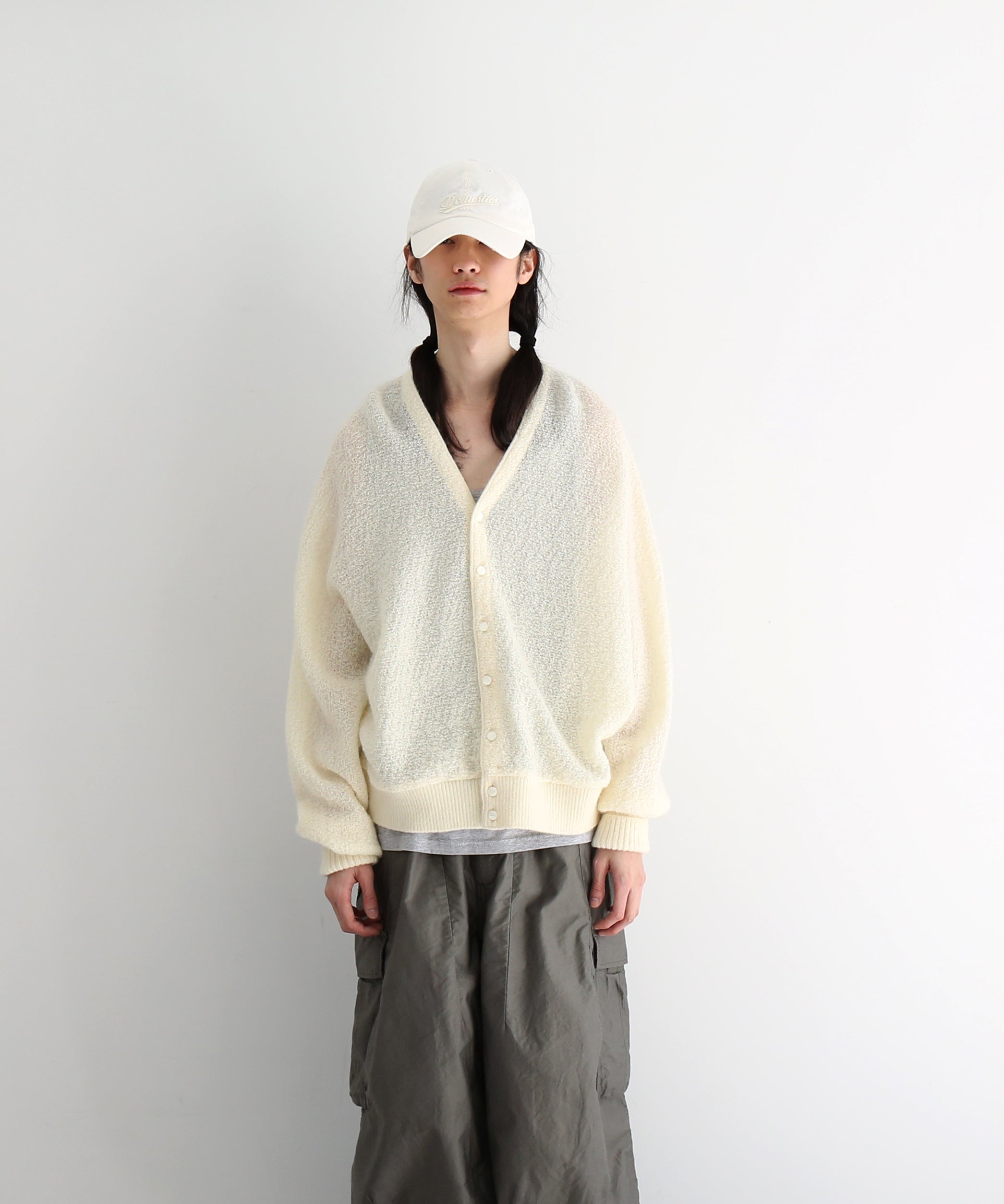 NEEDLES Dolman sweater -crepe weave- "BLACK"