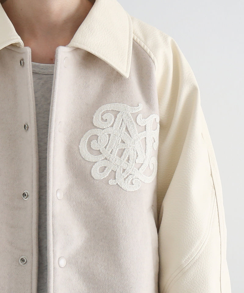 FAF(FAKE AS FLOWERS) Tnc team jacket "ECRU"