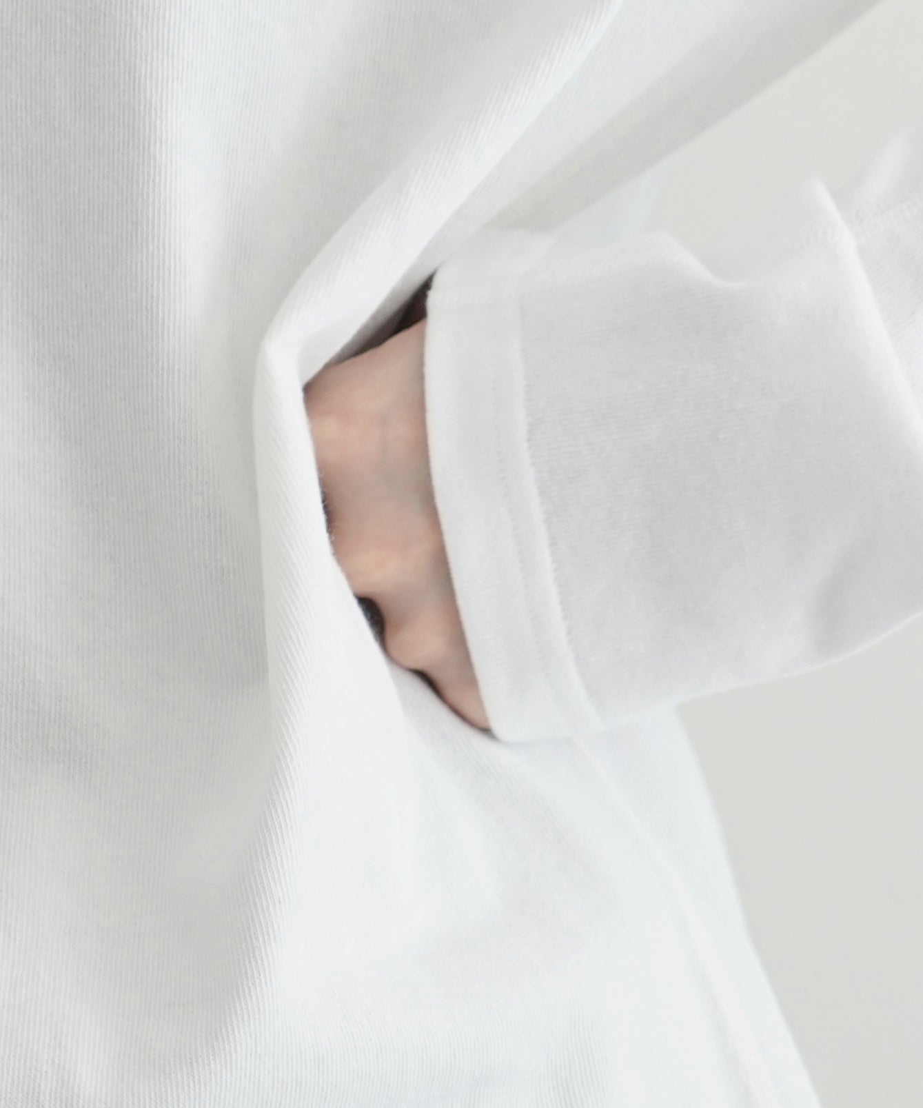 OPPOSE DUALITY Long sleeve t-shirt cotton "WHITE"