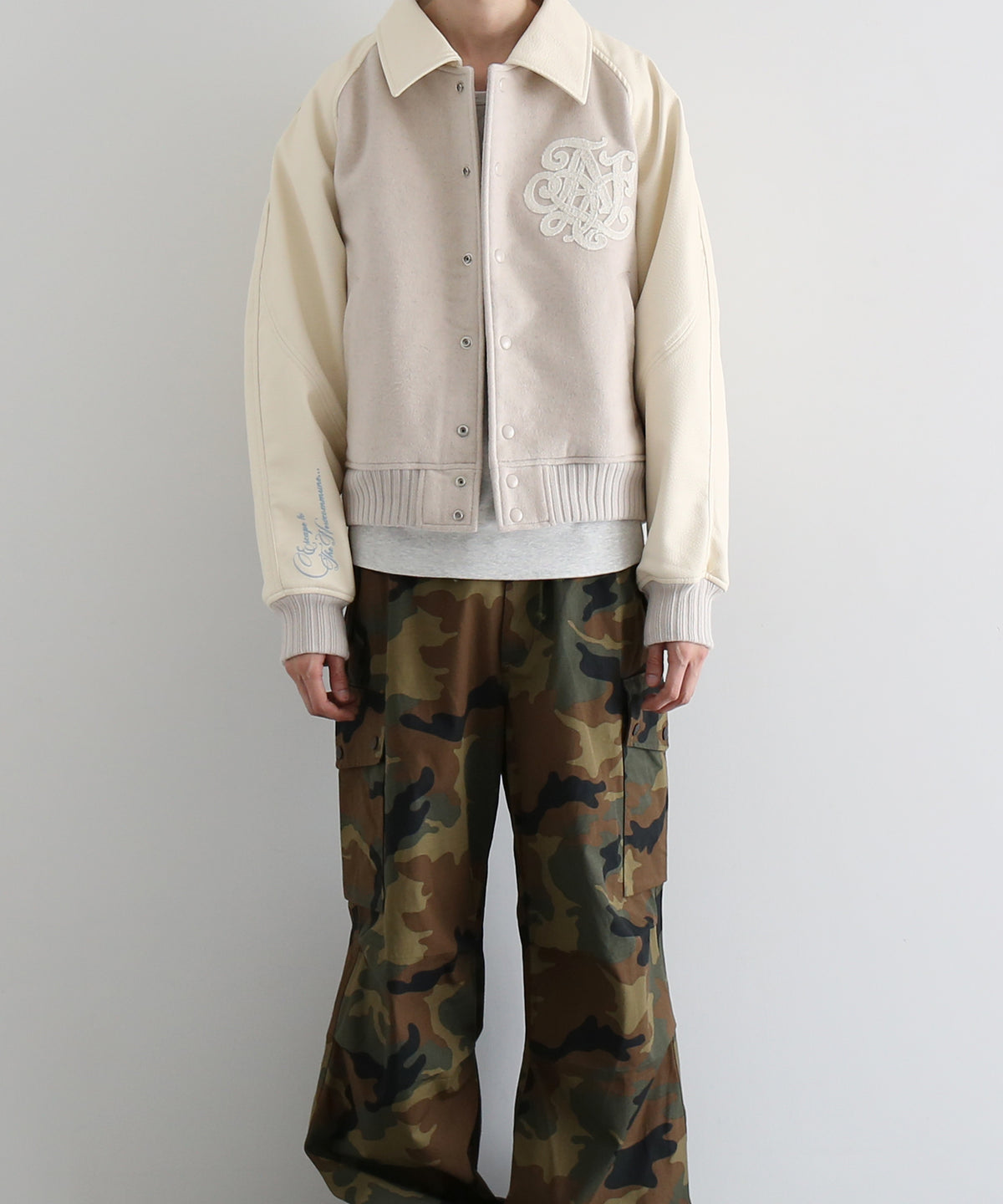 FAF(FAKE AS FLOWERS) Tnc team jacket "ECRU"