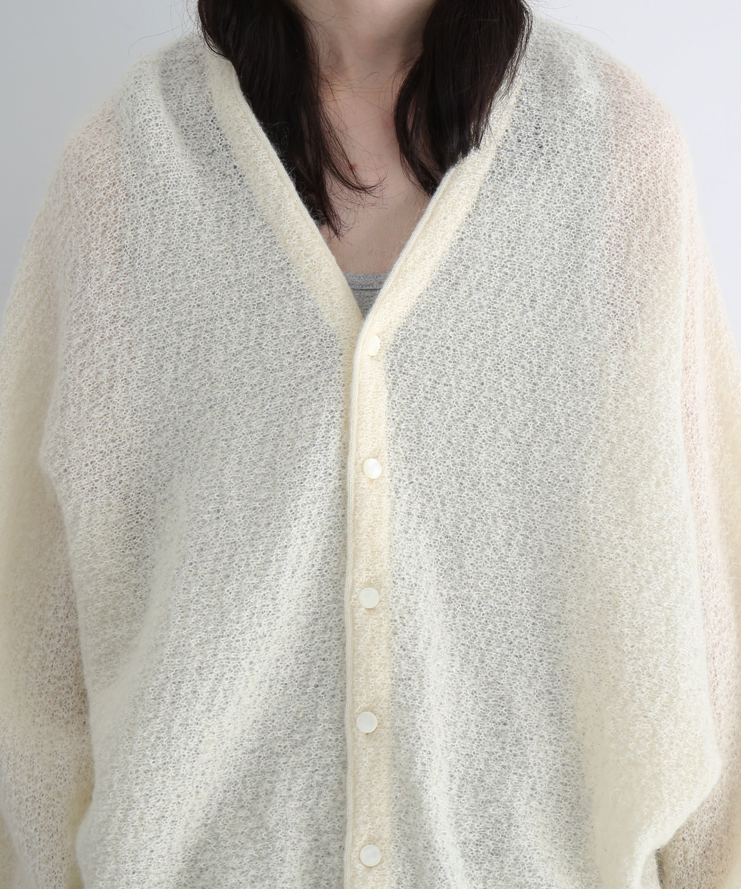 NEEDLES Dolman sweater -crepe weave- "IVORY"