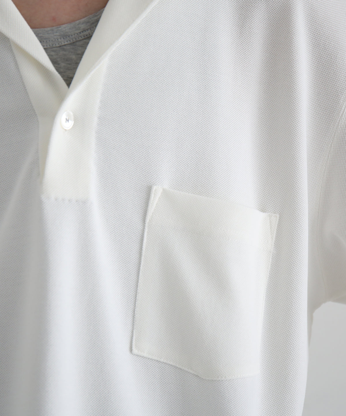 NEONSIGN Unfinished Polo "HCS" LS "OFF WHITE"