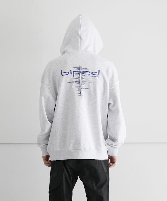 SAN SAN GEAR Biped hoodie "WHITE MELANGE"