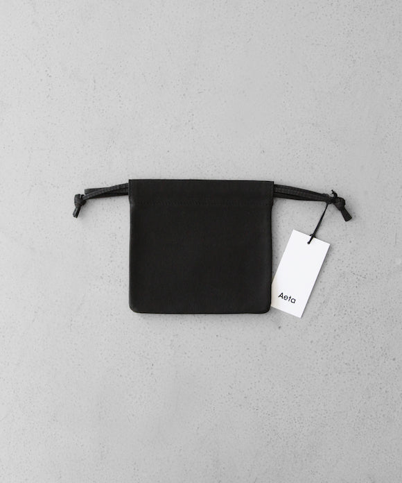 Aeta DOUBLE FACED POUCH S "BLACK"