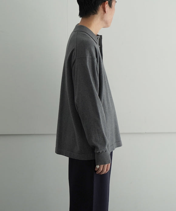 crepuscule【クレプスキュール】l/s knit polo 
