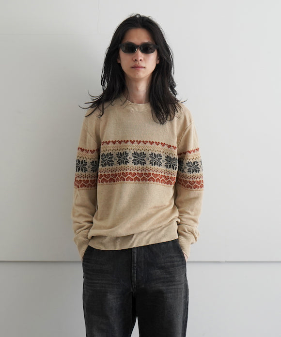 our legacy 18aw BASE ROUNDNECK KNIT