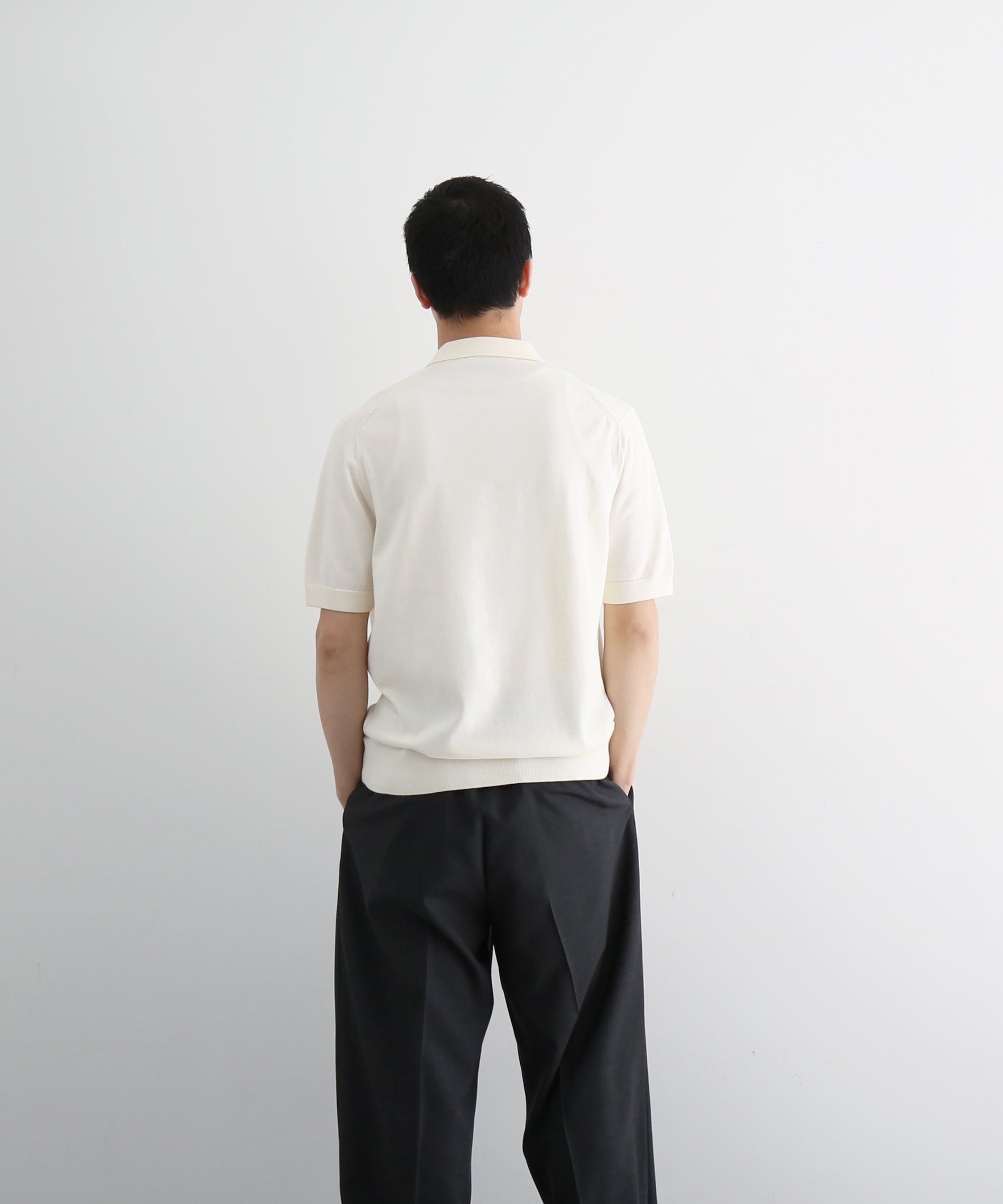 FRED PERRY Cotton knitted shirt "ECRU"