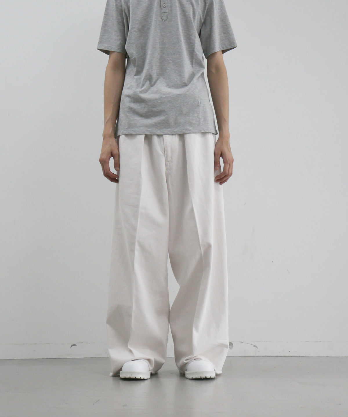 saby Tuck-baggy type 3 - surface dyeing denim -  "FADE PINK"