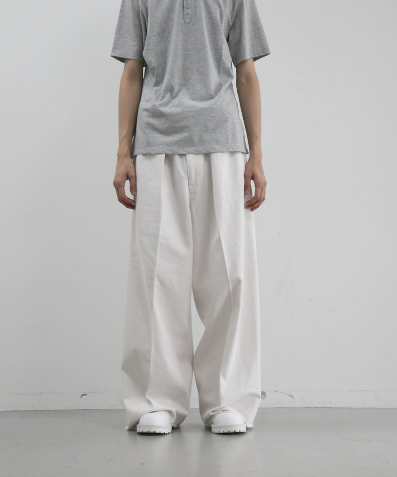 saby Tuck-baggy type 3 - surface dyeing denim -  "FADE PINK"