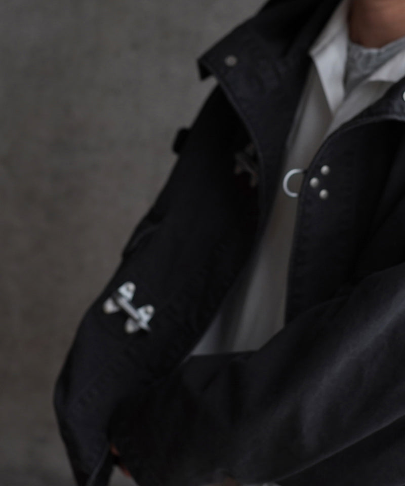 ensou. Fireman parka "B.BLACK"
