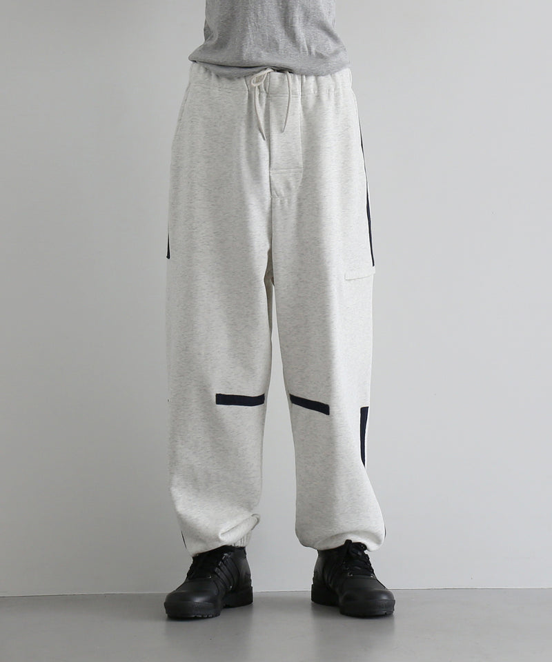 PHINGERIN Tape sweatpants "A:OATMEAL"