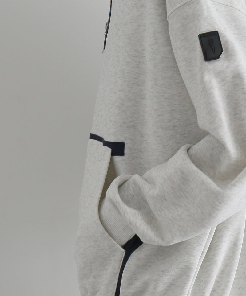 PHINGERIN Quarter zip sweatshirt "A:OATMEAL"