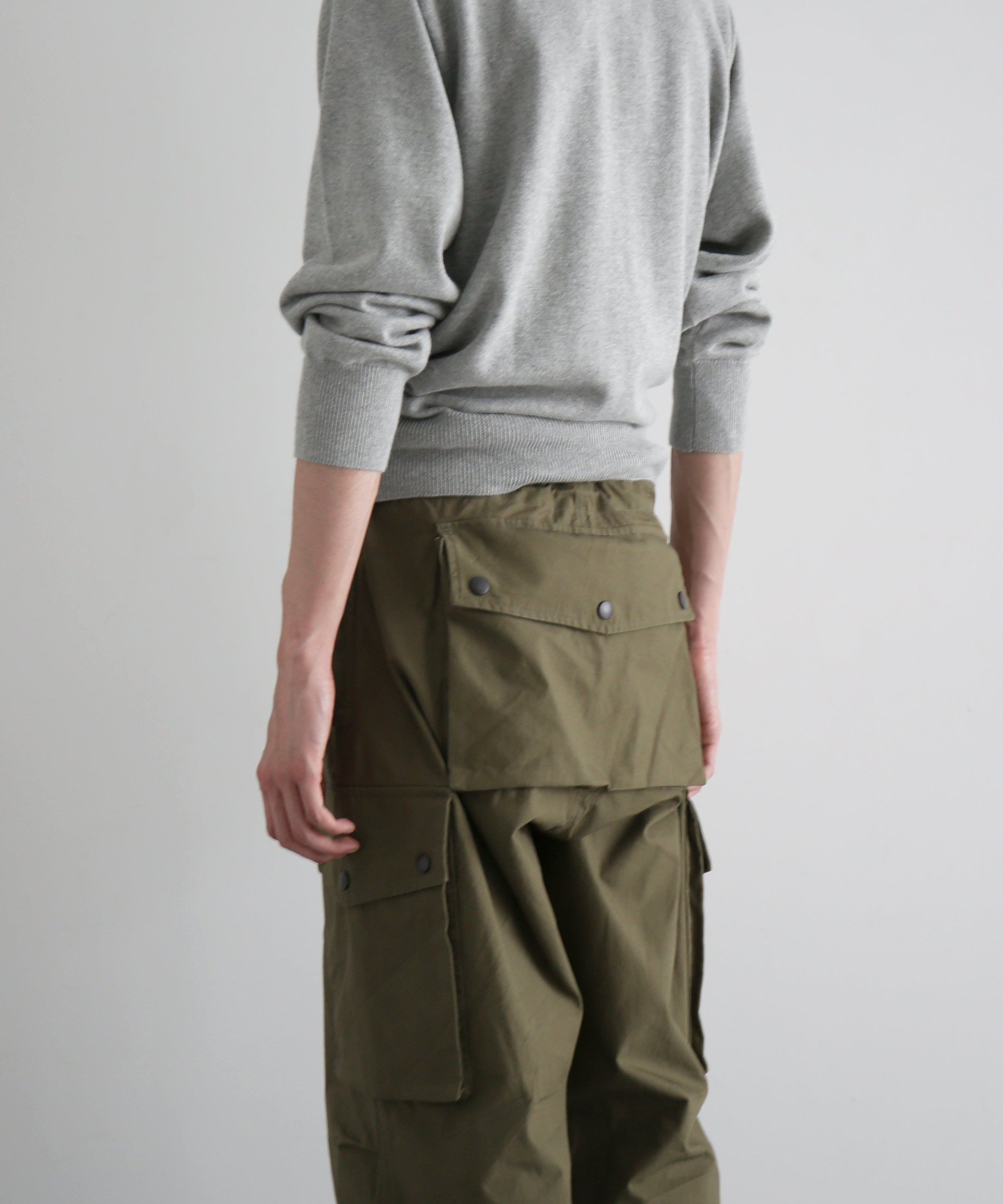 NEEDLES Field pant - cotton ripstop "A-OLIVE A"