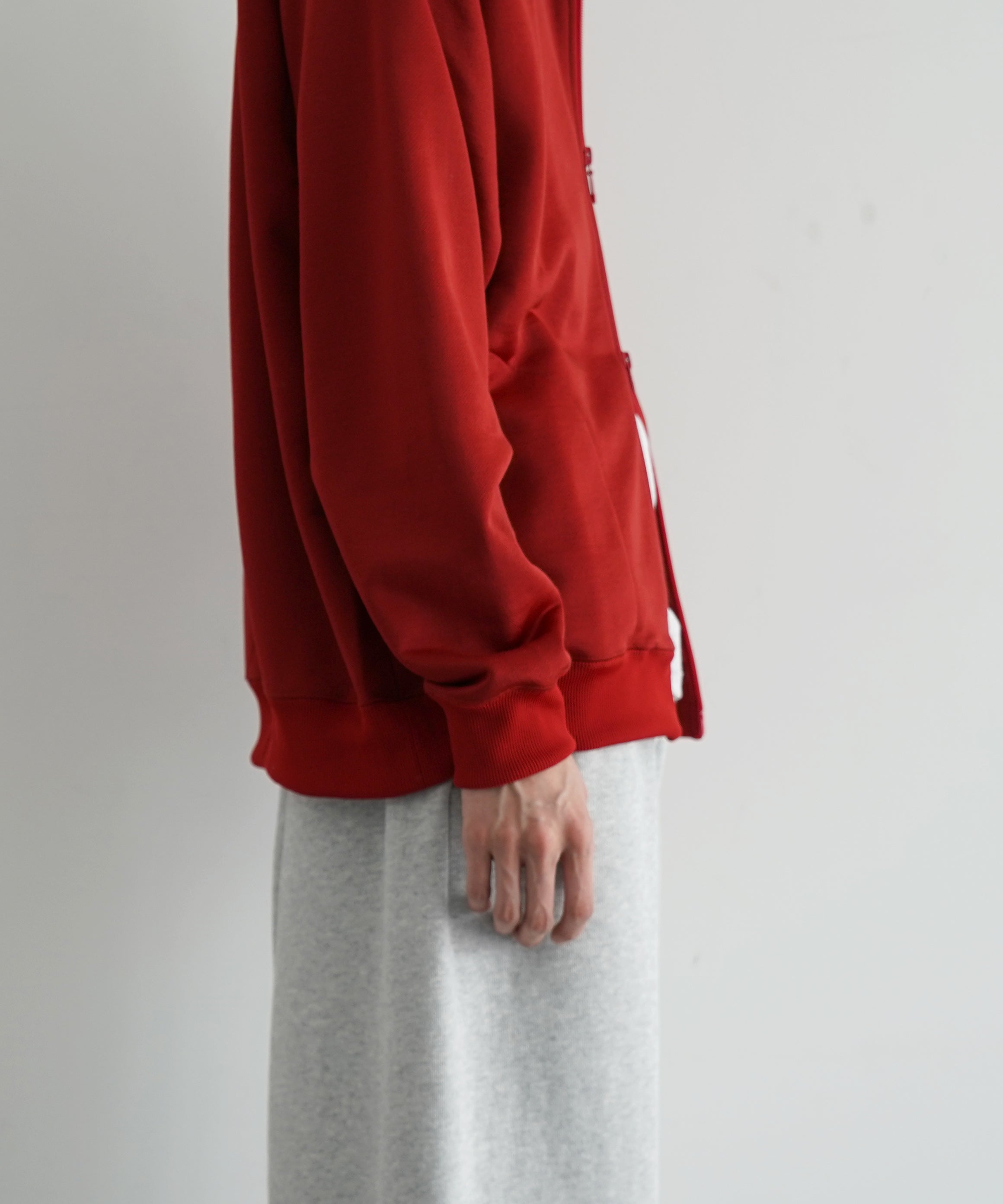 NEEDLES Zipped hoody -bright jersey "RED"