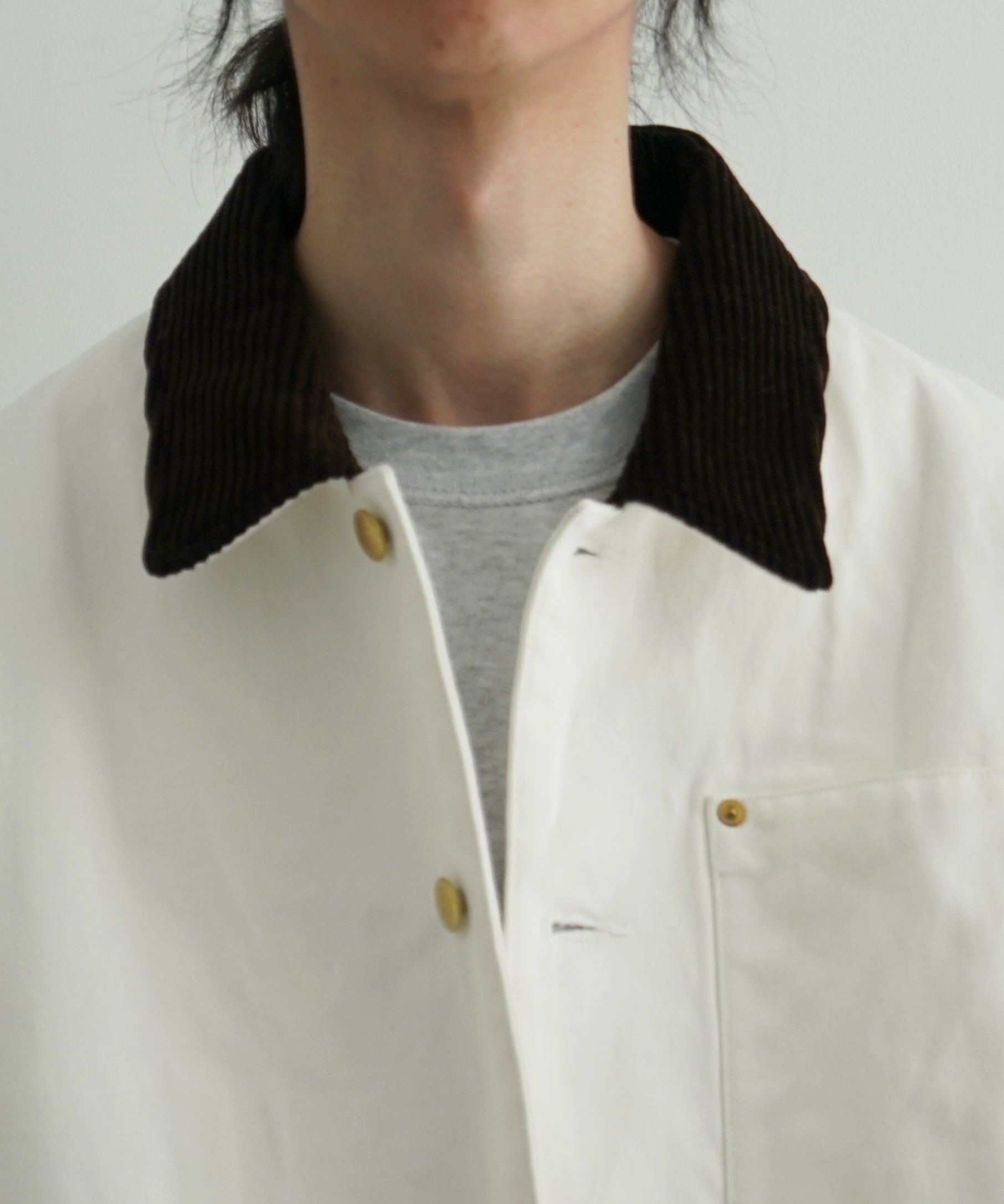 UNUSED Padded duck jacket "OFF WHITE"