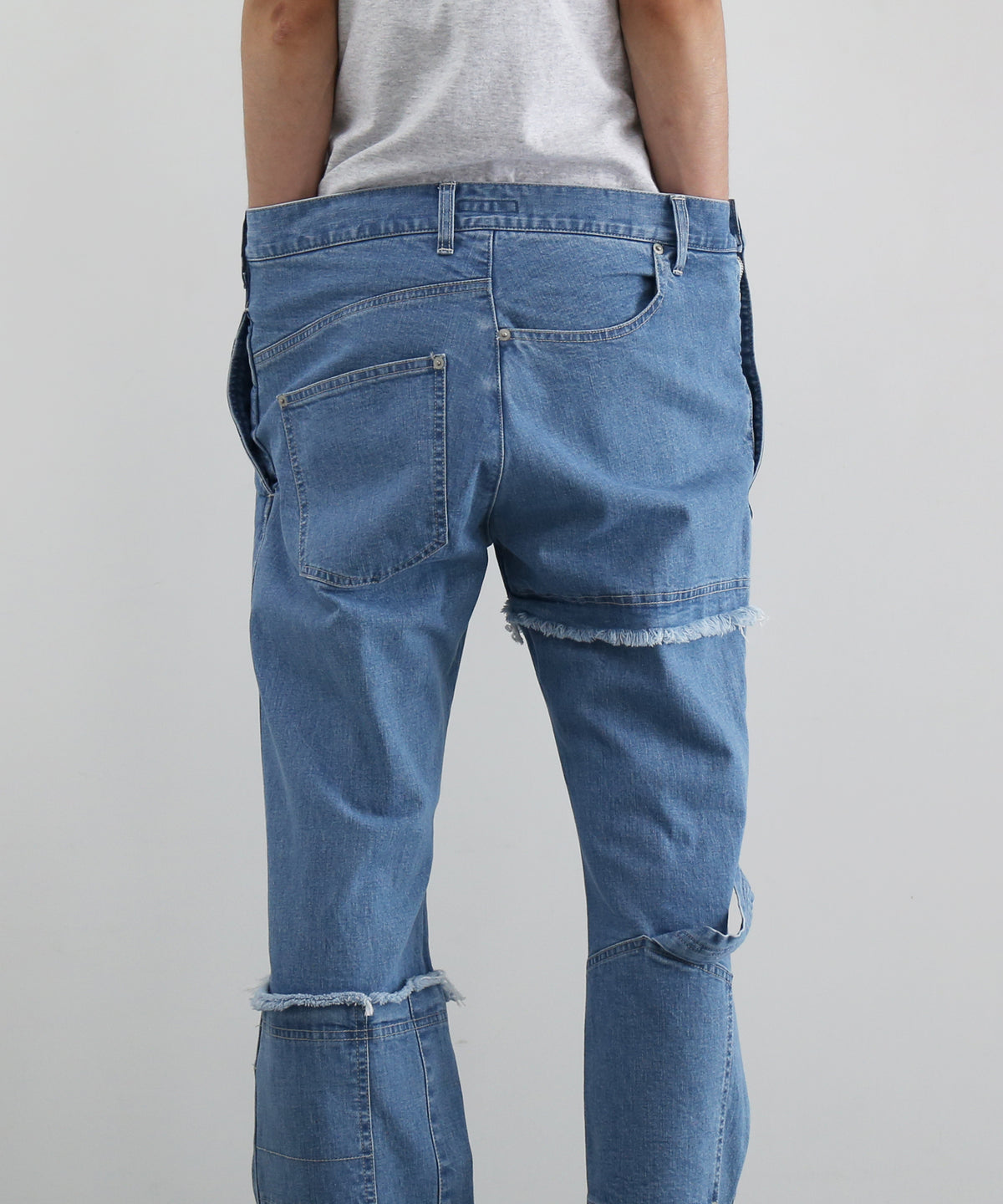 WHOWHAT Puzzle denim pants〈new type〉 "INDIGO FADE"
