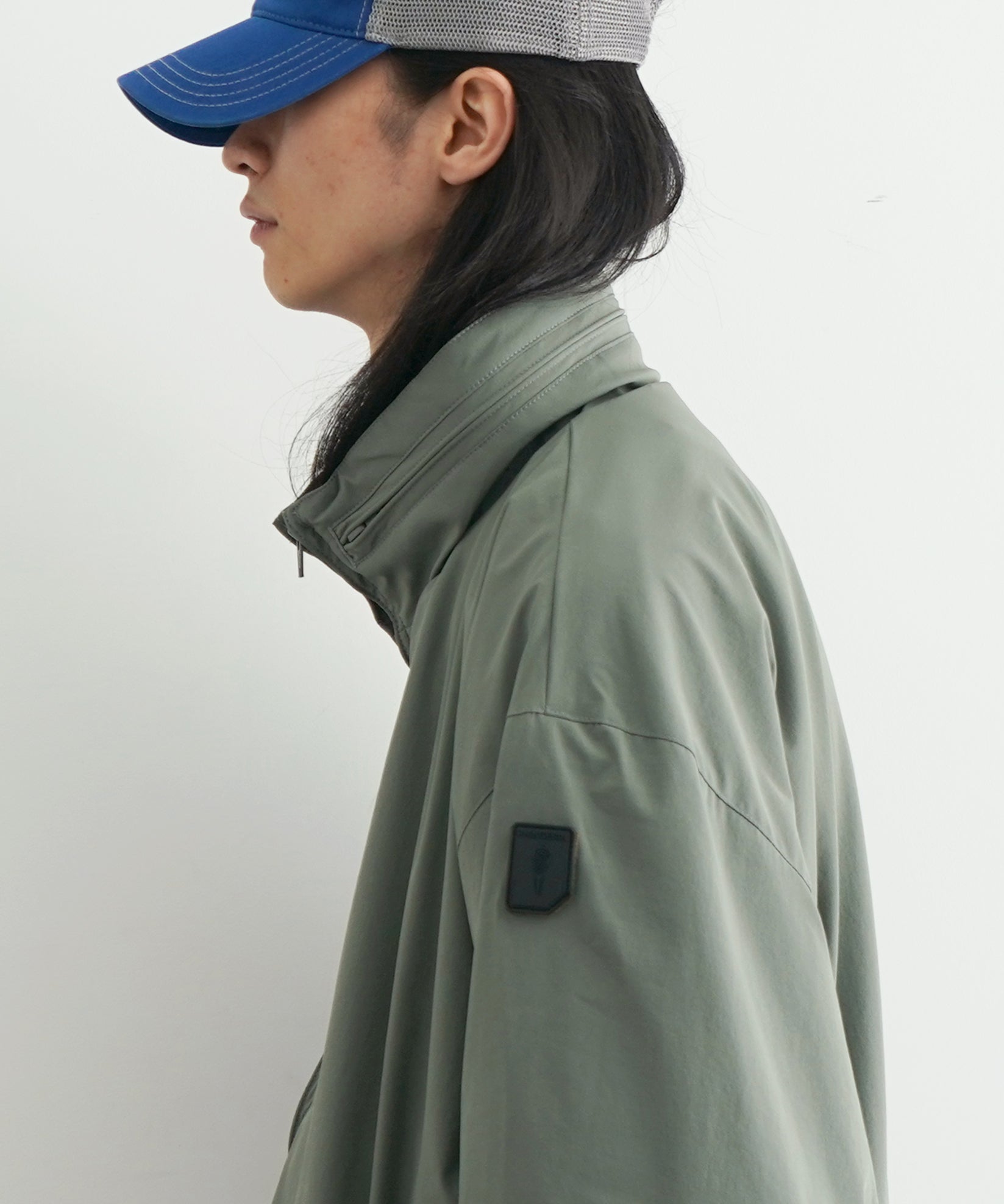 PHINGERIN Cushy fleece collar jacket "A:GRAY"