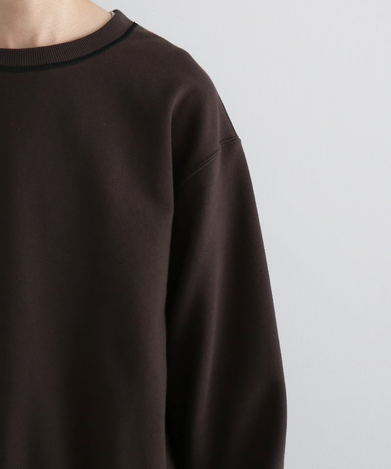 OLD FOLK HOUSE Plain sweatshirt "DARK BROWN"