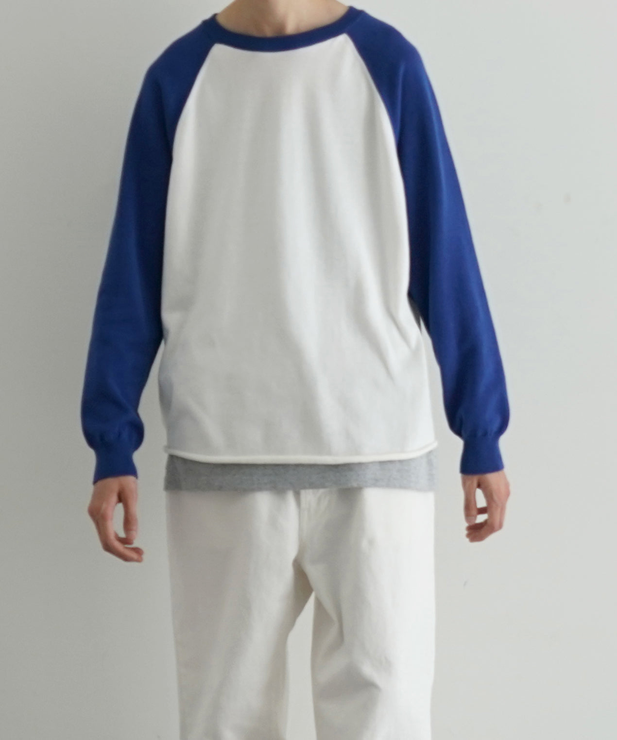 KAIKO Base ball knit "BLUE"