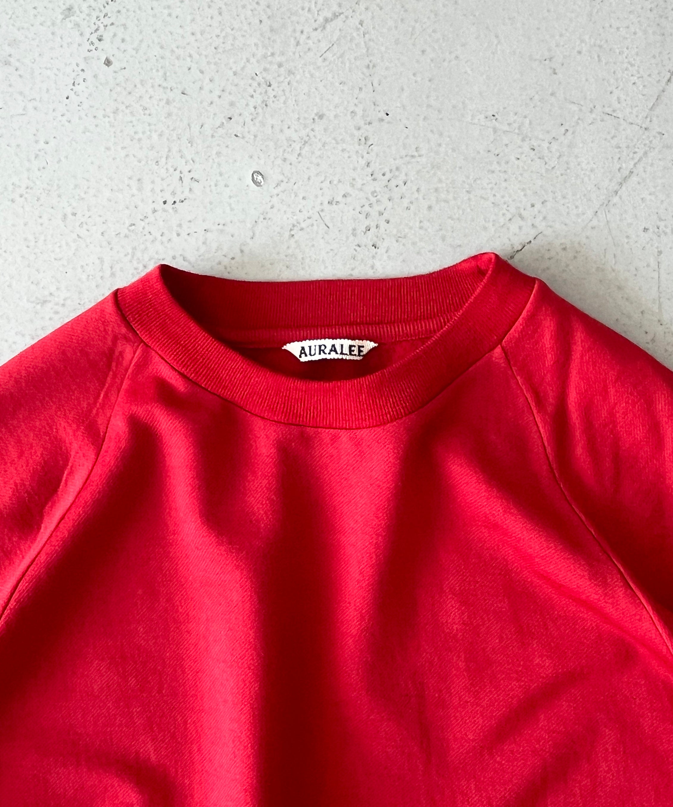 AURALEE Light wool sweat p/o "RED"
