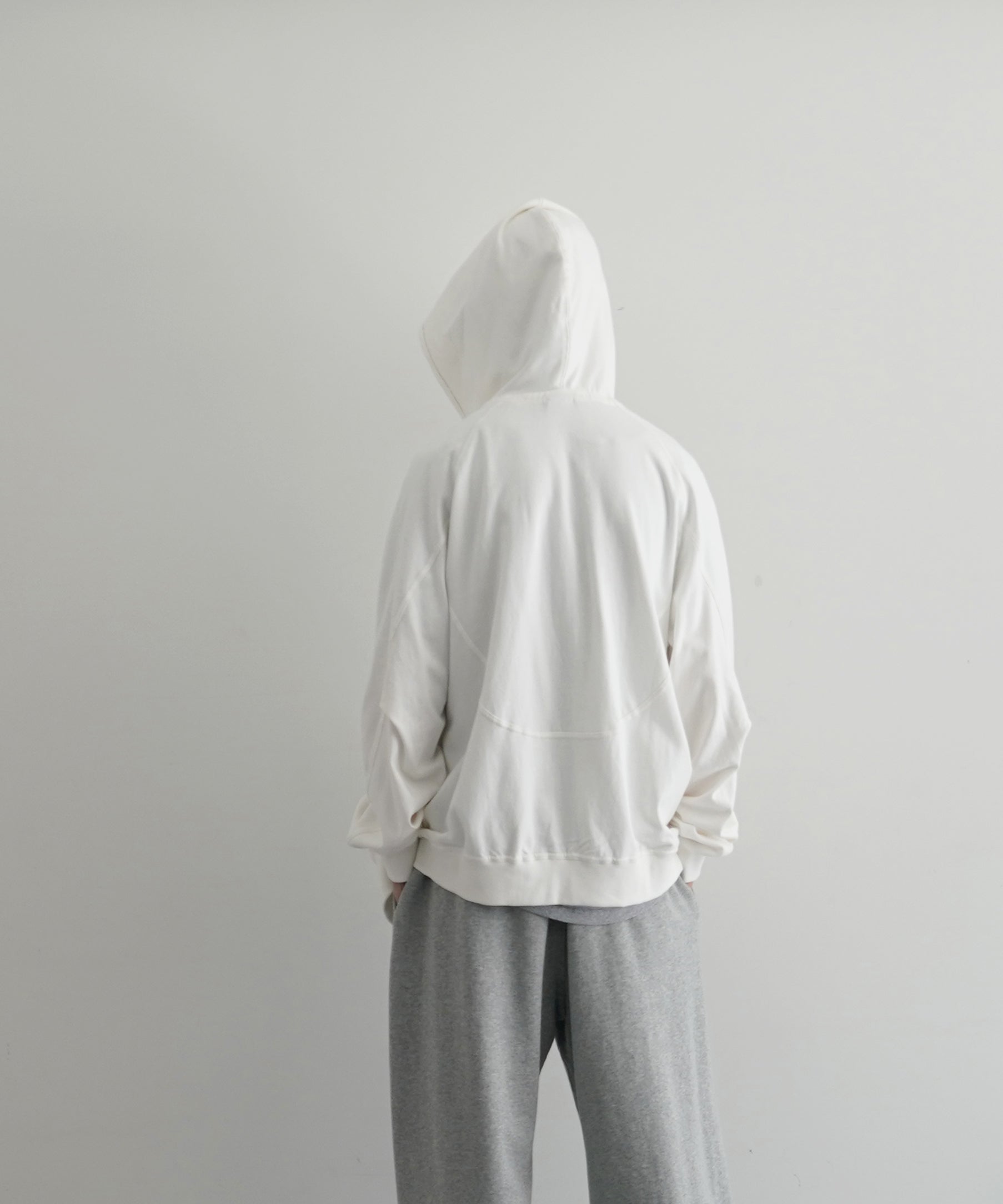 SAN SAN GEAR Washed hoodie zip-up "IVORY"