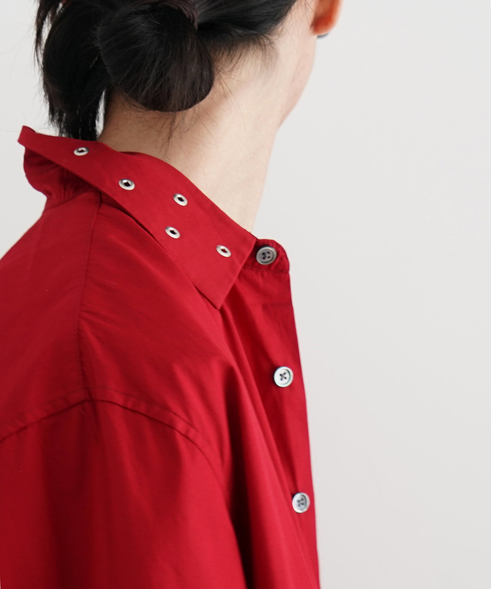 OUR LEGACY Above shirt "LIPSTICK RED SUPER POPLIN"
