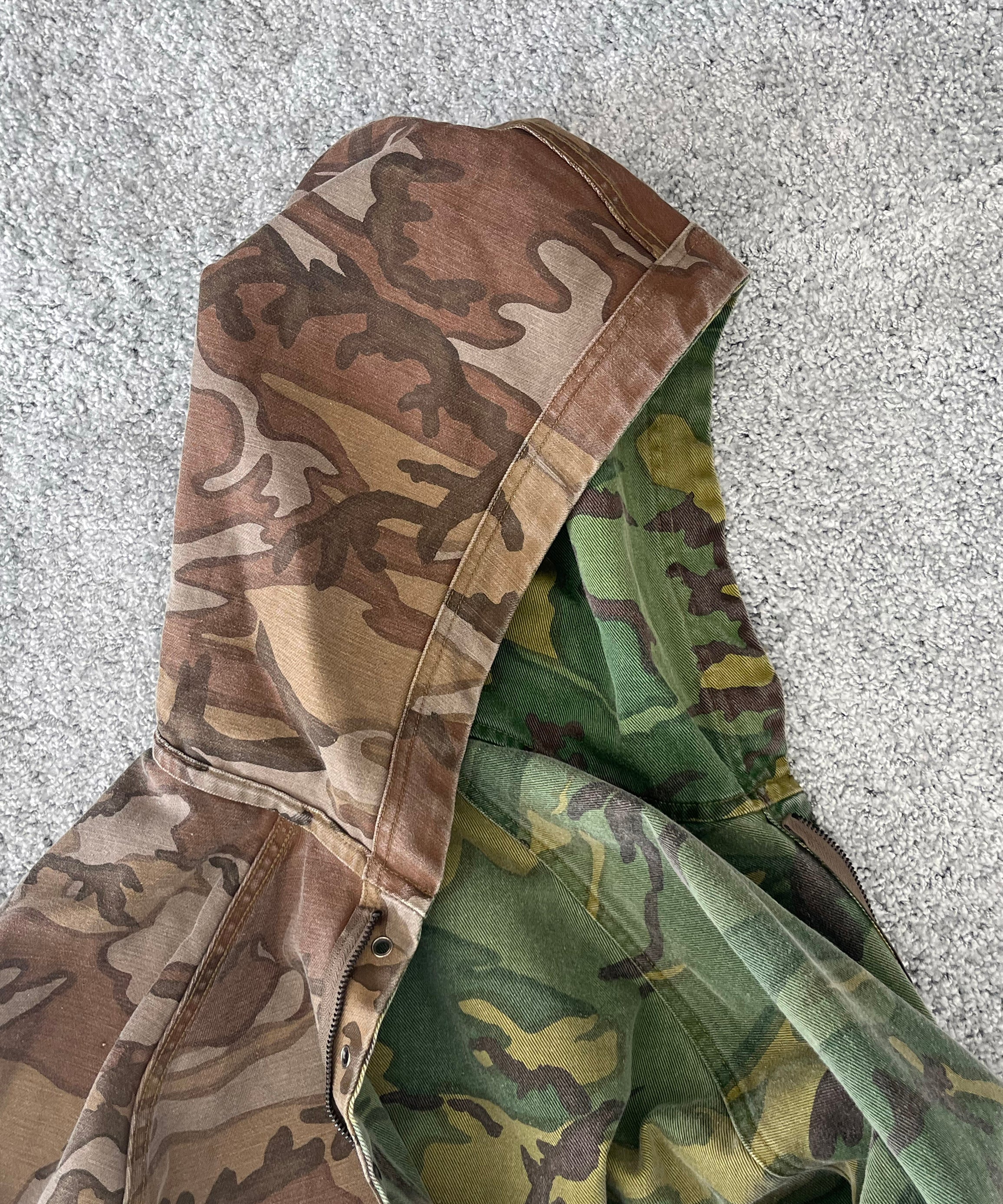 NEEDLES Reversible hooded coat - camo twill "CAMO"