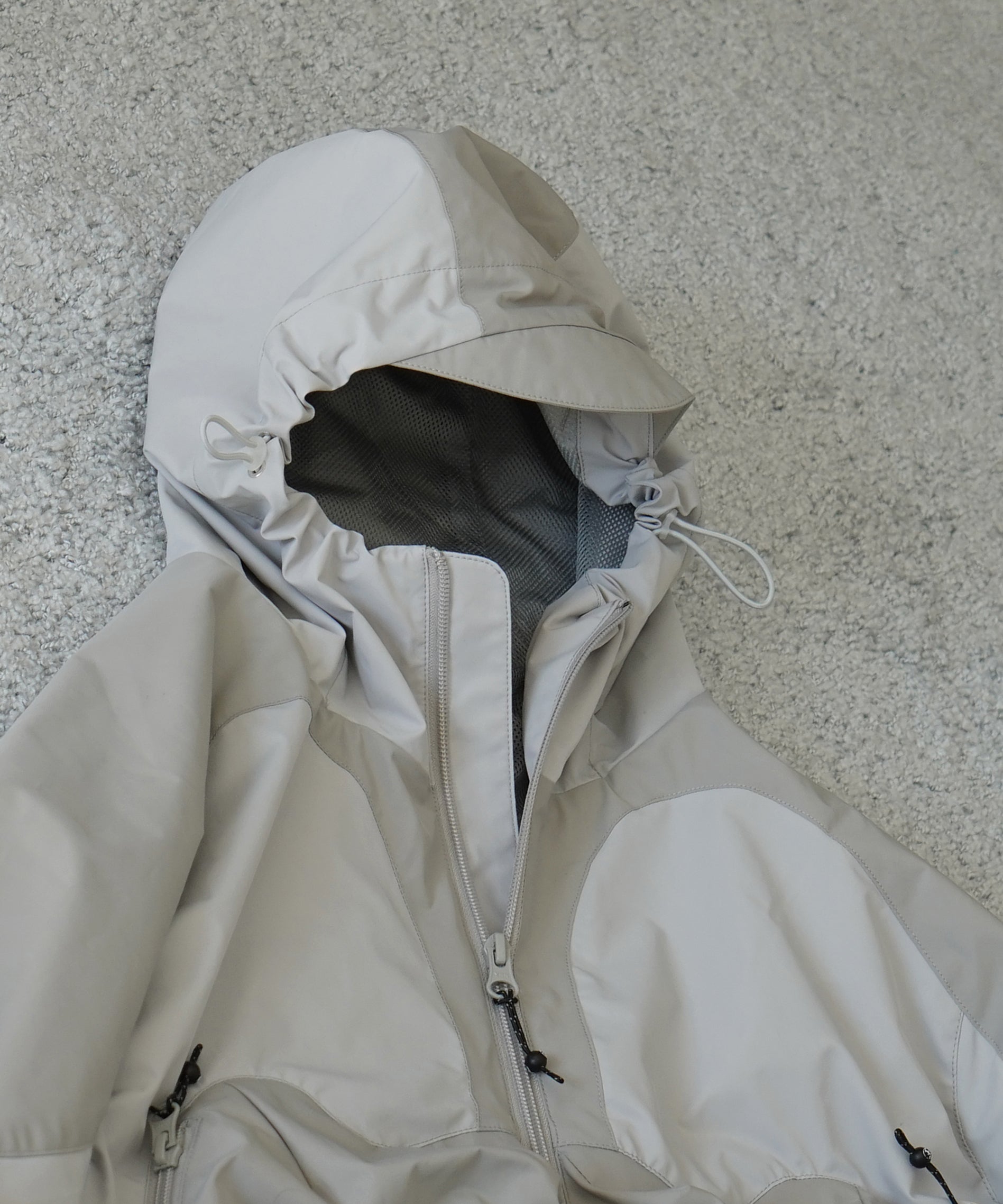 FAF(FAKE AS FLOWERS) Weather shell jacket "GRAY"