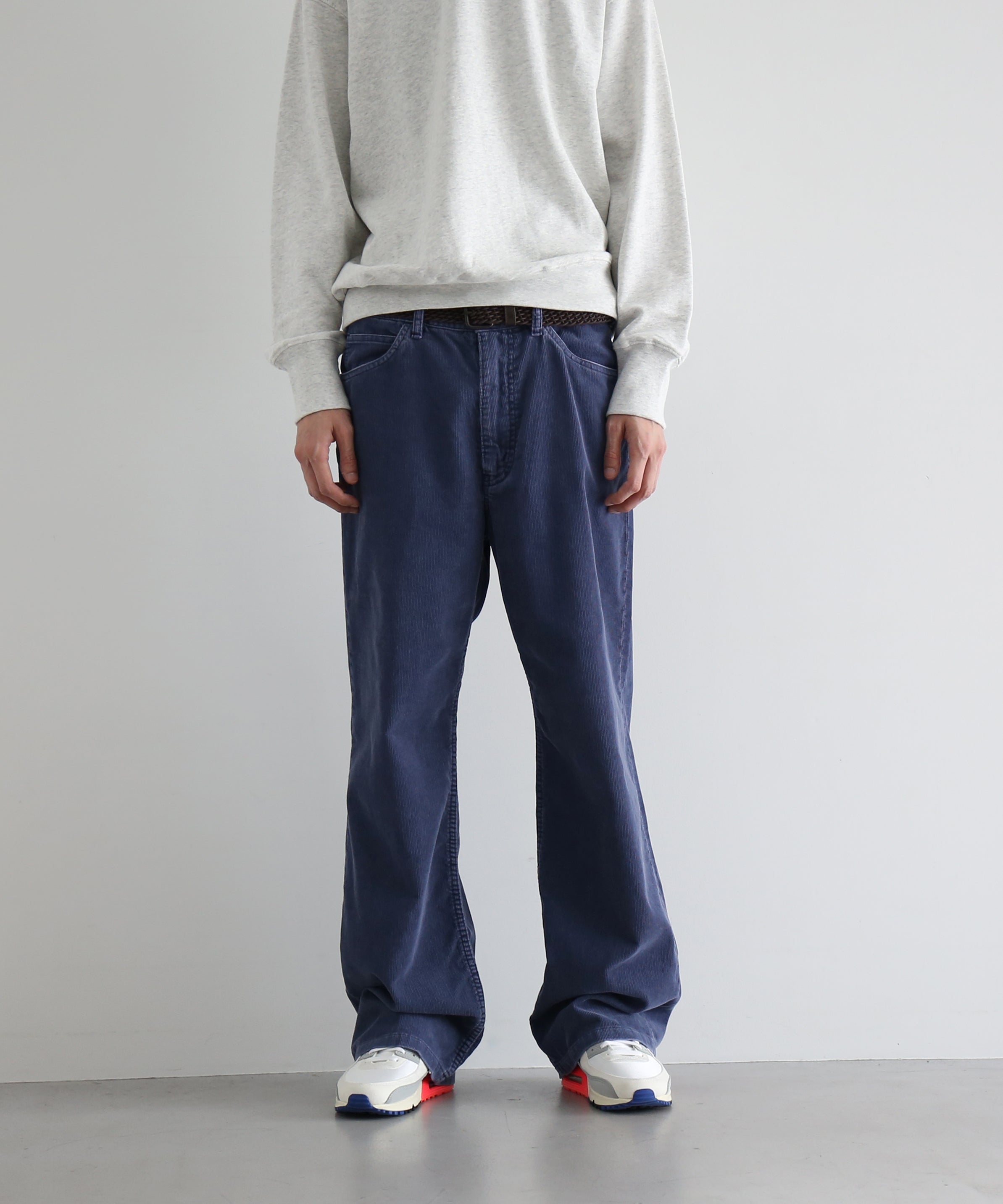 URU Cotton corduroy - 5pocket pants "BLUE"