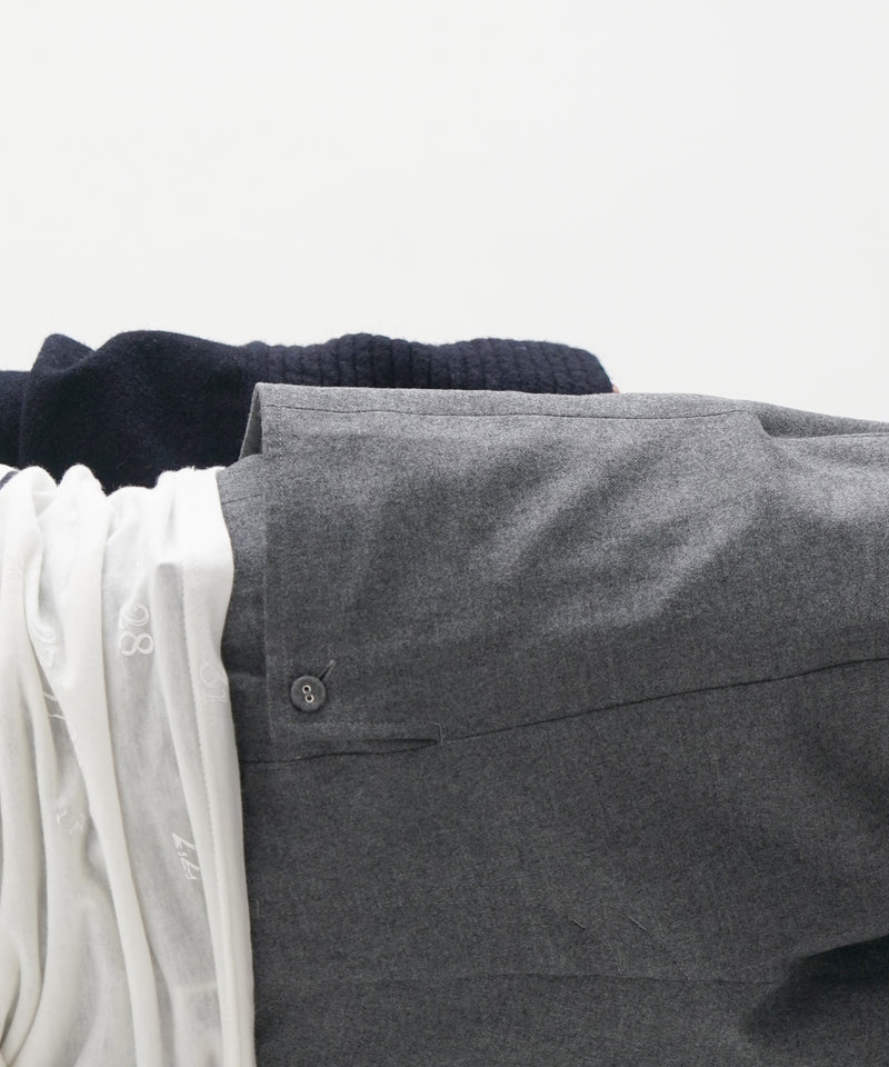 ULIKASANCTUS Double pocket pants “CHARCOAL"