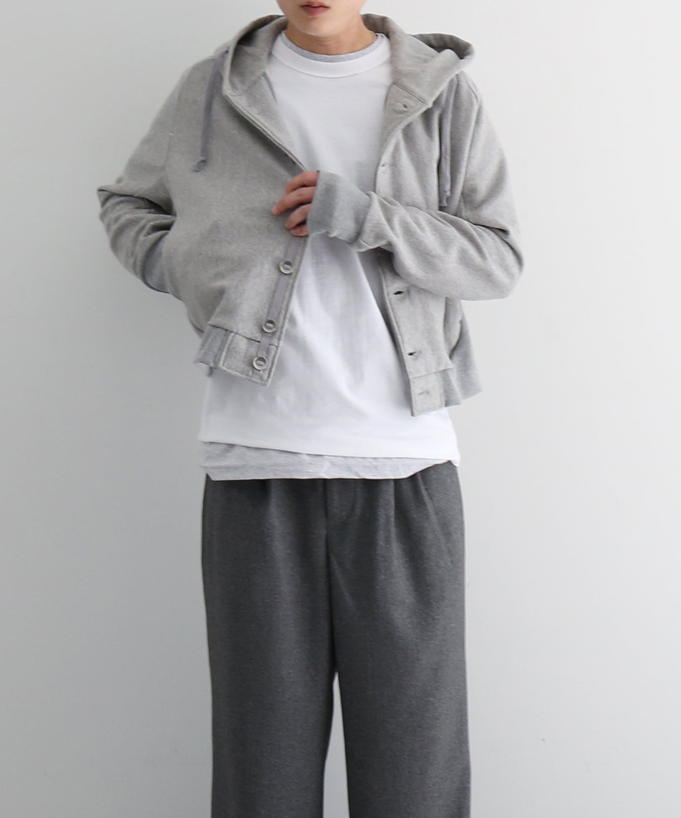 OPPOSE DUALITY Para hoodie "GRAY"