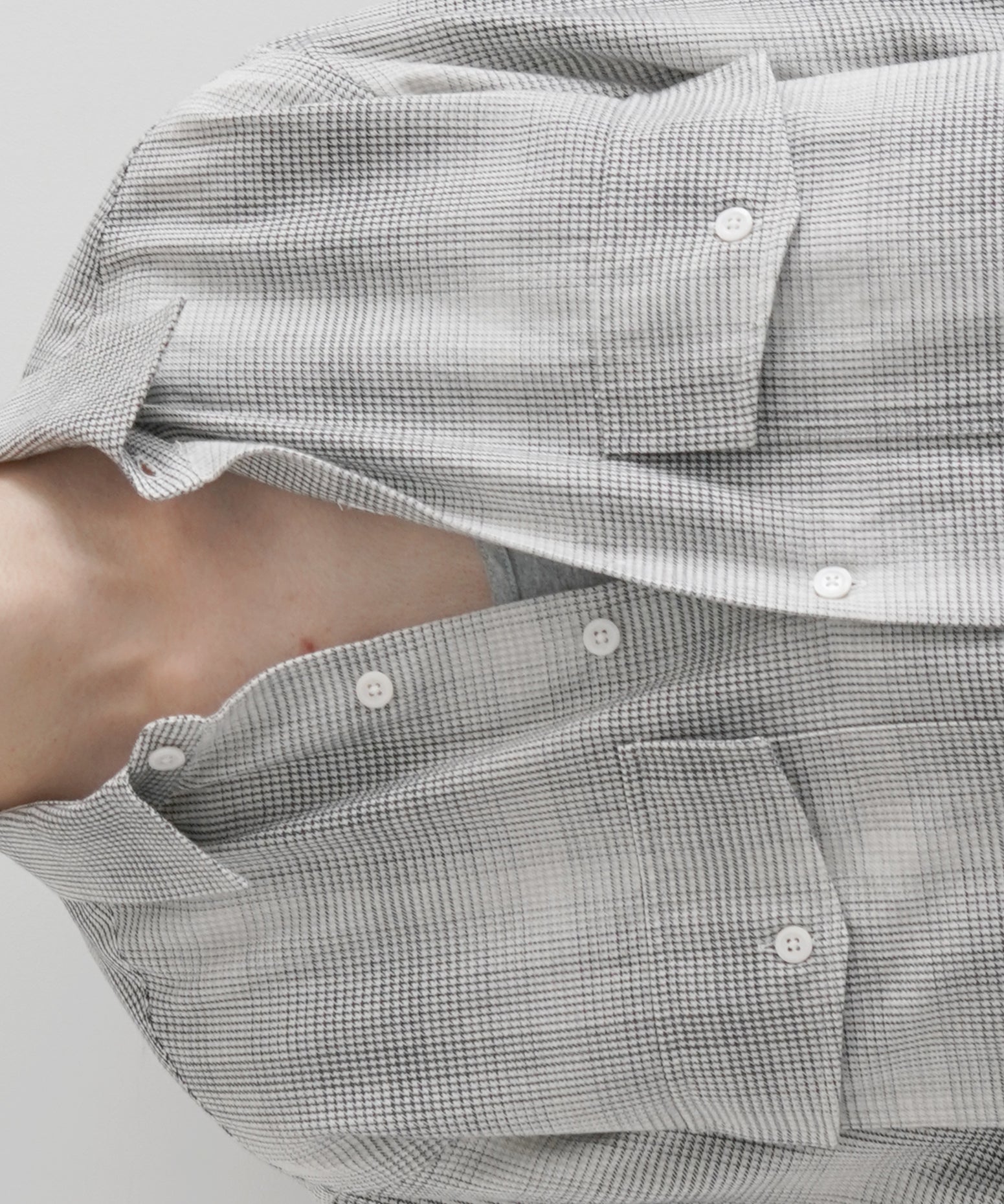 ensou. Smoke checked shirt "SMOKE CHECK"
