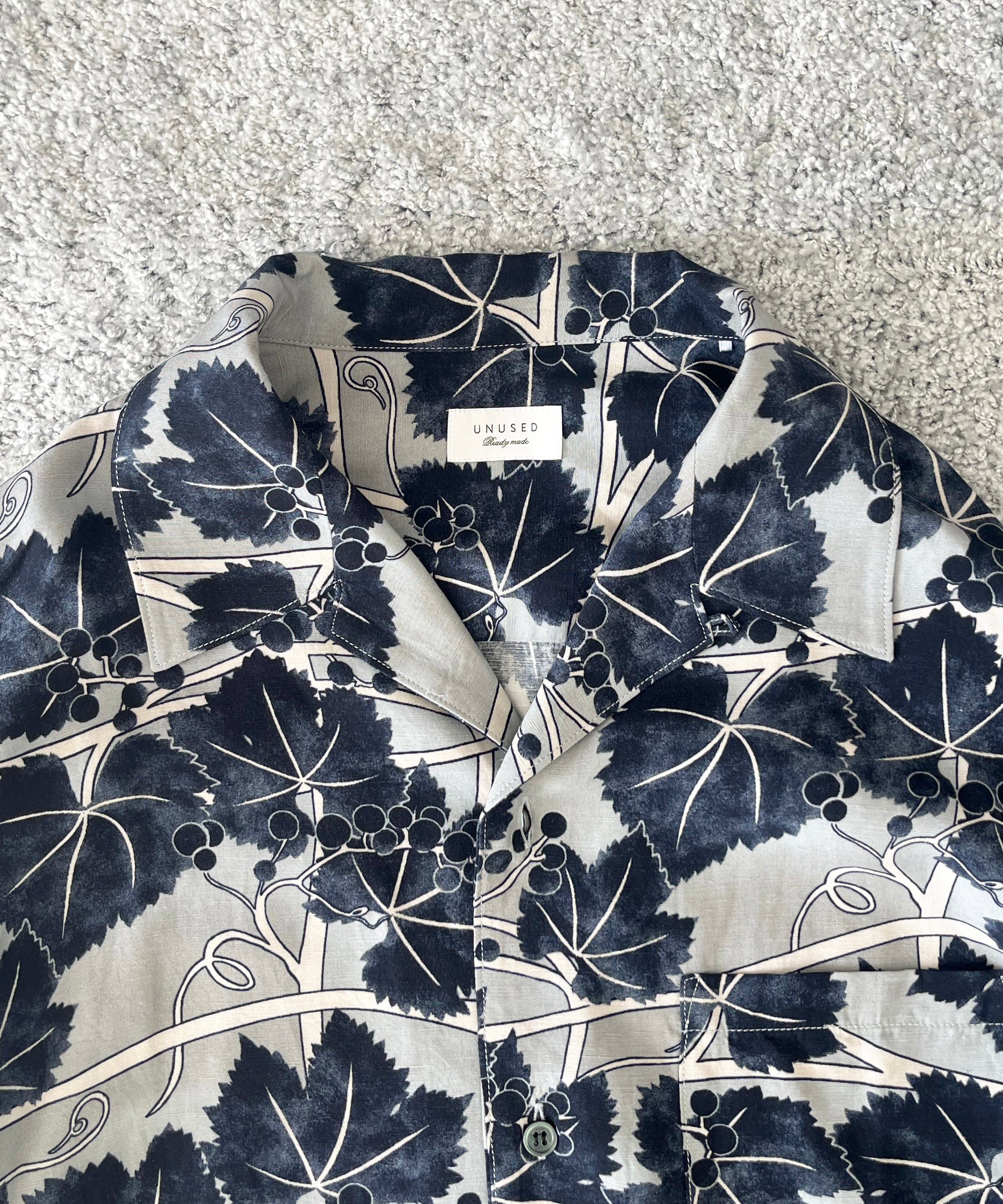 UNUSED【アンユーズド】Us2565 Long sleeve print shirt 