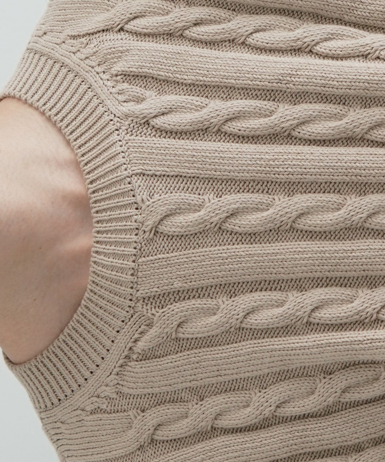 AURALEE【オーラリー】cotton cord cable knit big p/o 