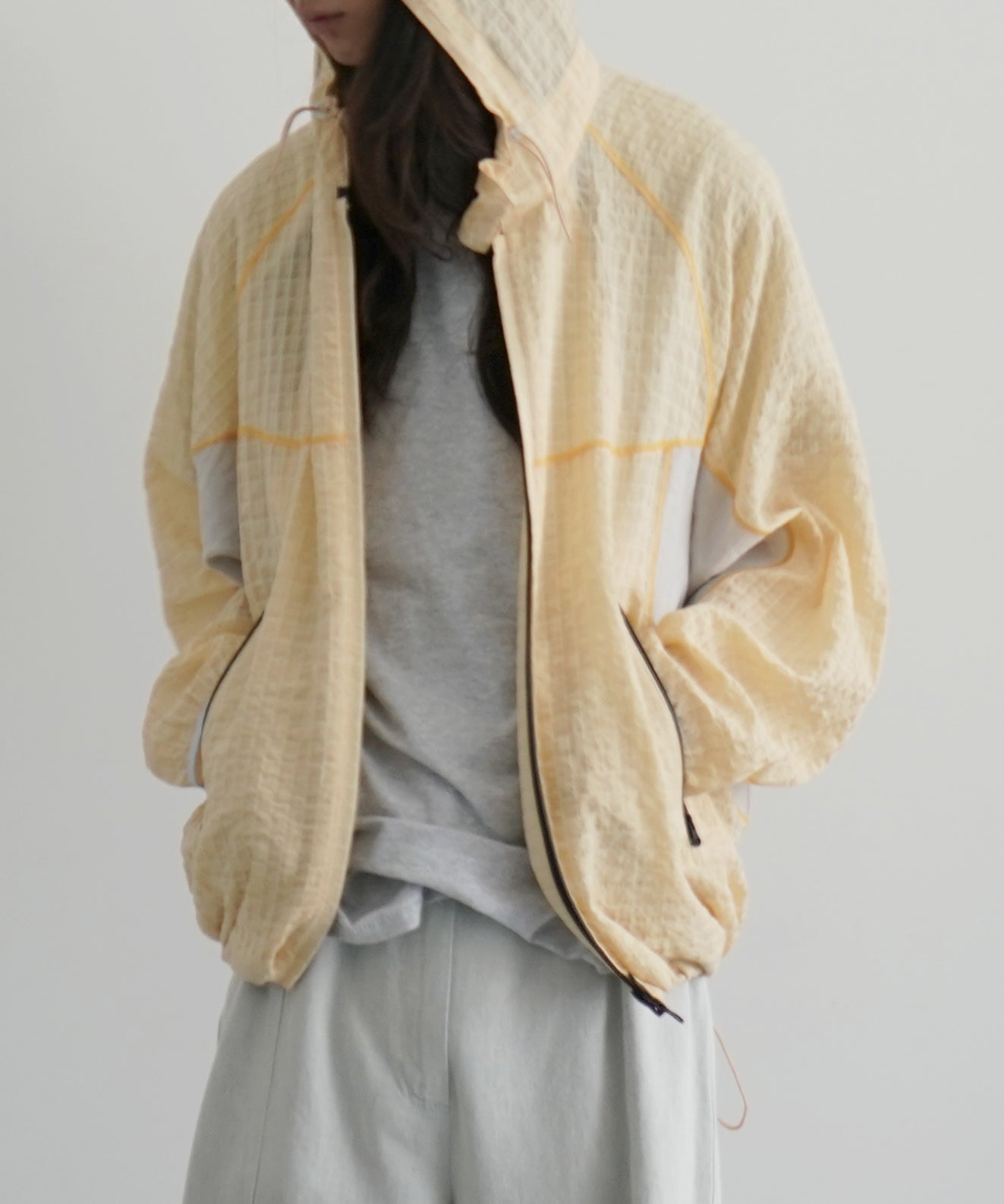 Laid.B Diver seam parka "BEIGE"