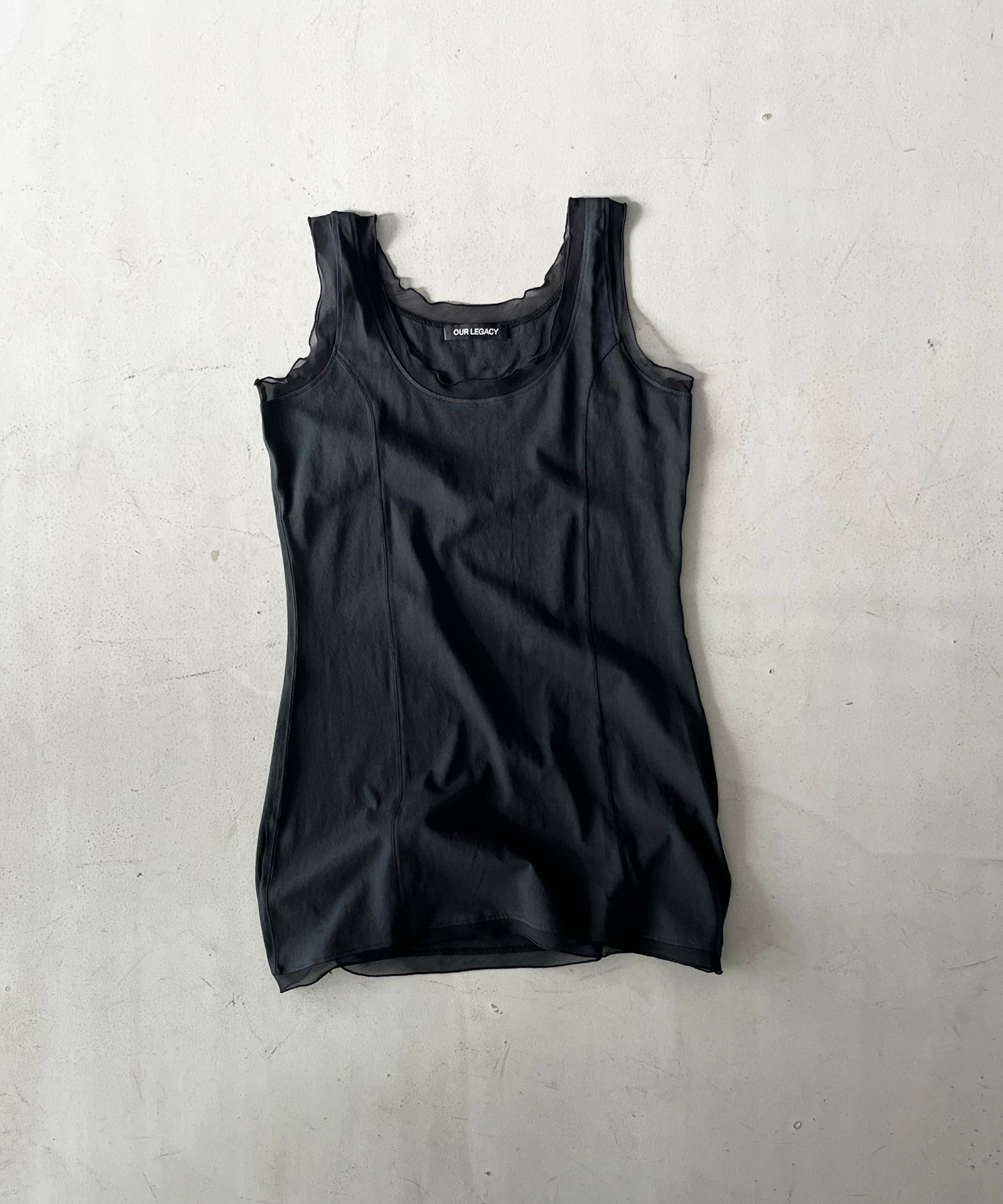 OUR LEGACY Dusk dress "WASHED BLACK LEGACY JERSEY"