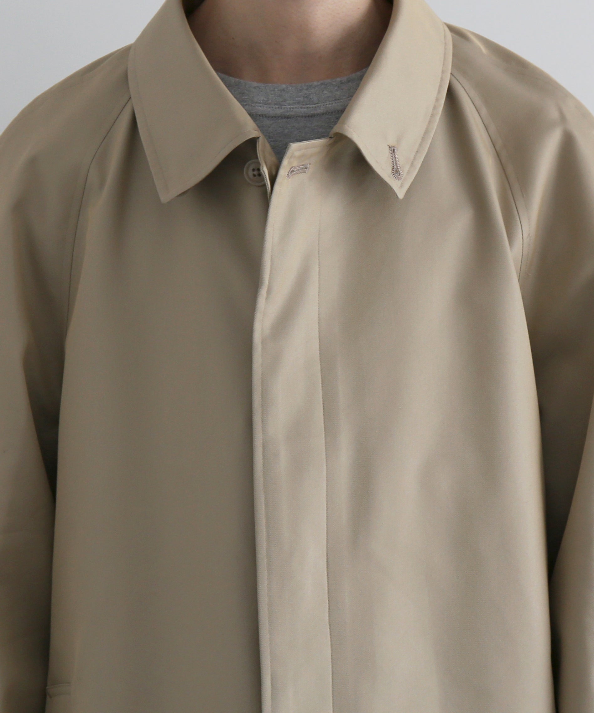 REVERBERATE Trench coat short - pl “BEIGE"